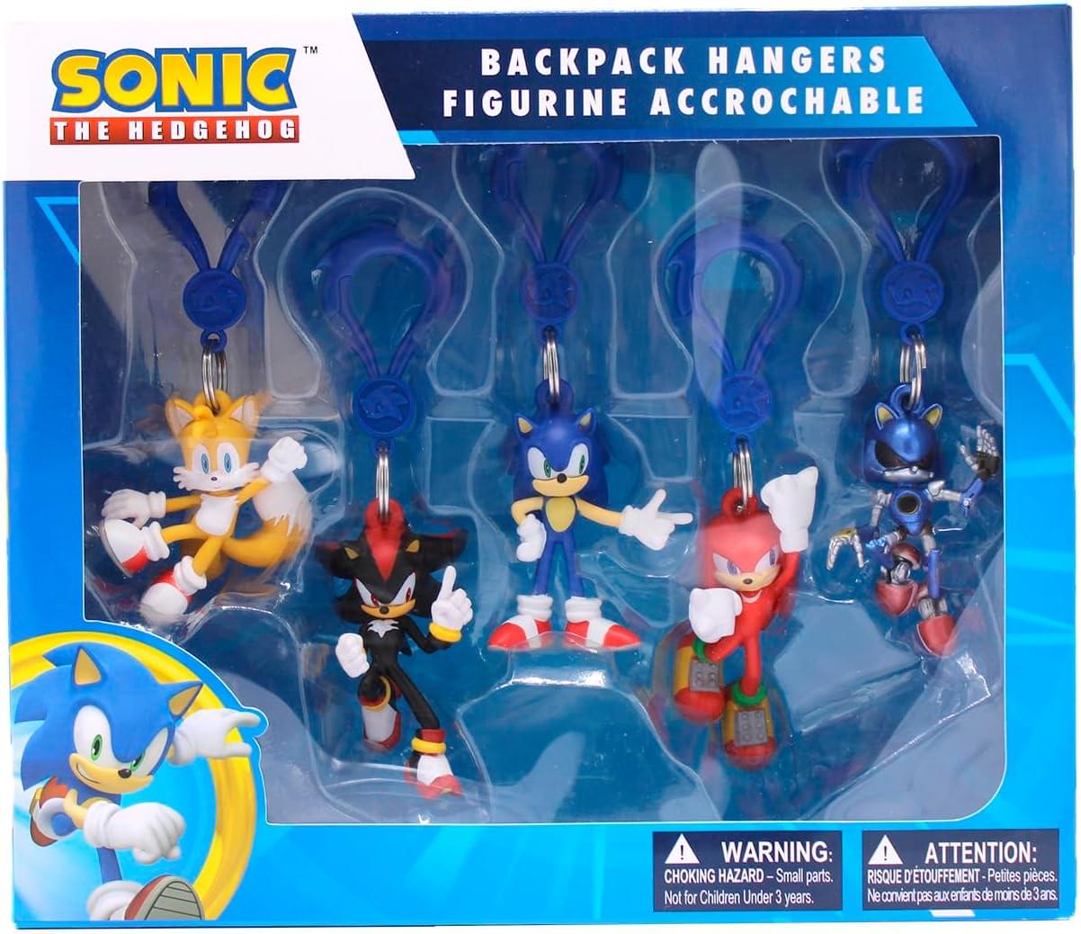 Sonic the Hedgehog 5-Piece Backpack Hanger Collectors Box