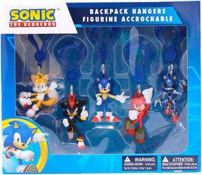 Sonic the Hedgehog 5-Piece Backpack Hanger Collectors Box