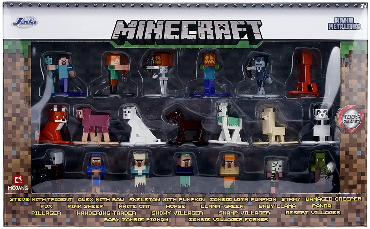 Minecraft Nano Metalfigs 20 Pack Wave 3 | 1.65 Inch Die-Cast Metal Figures