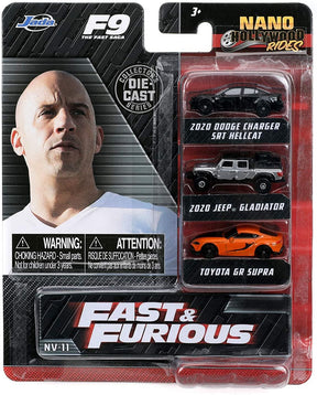 Fast and Furious 9 Nano Hollywood Rides 3-Pack | Set A