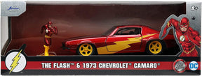 DC Comics 1:32 The Flash 1973 Chevy Camaro SS Diecast Car and Figure