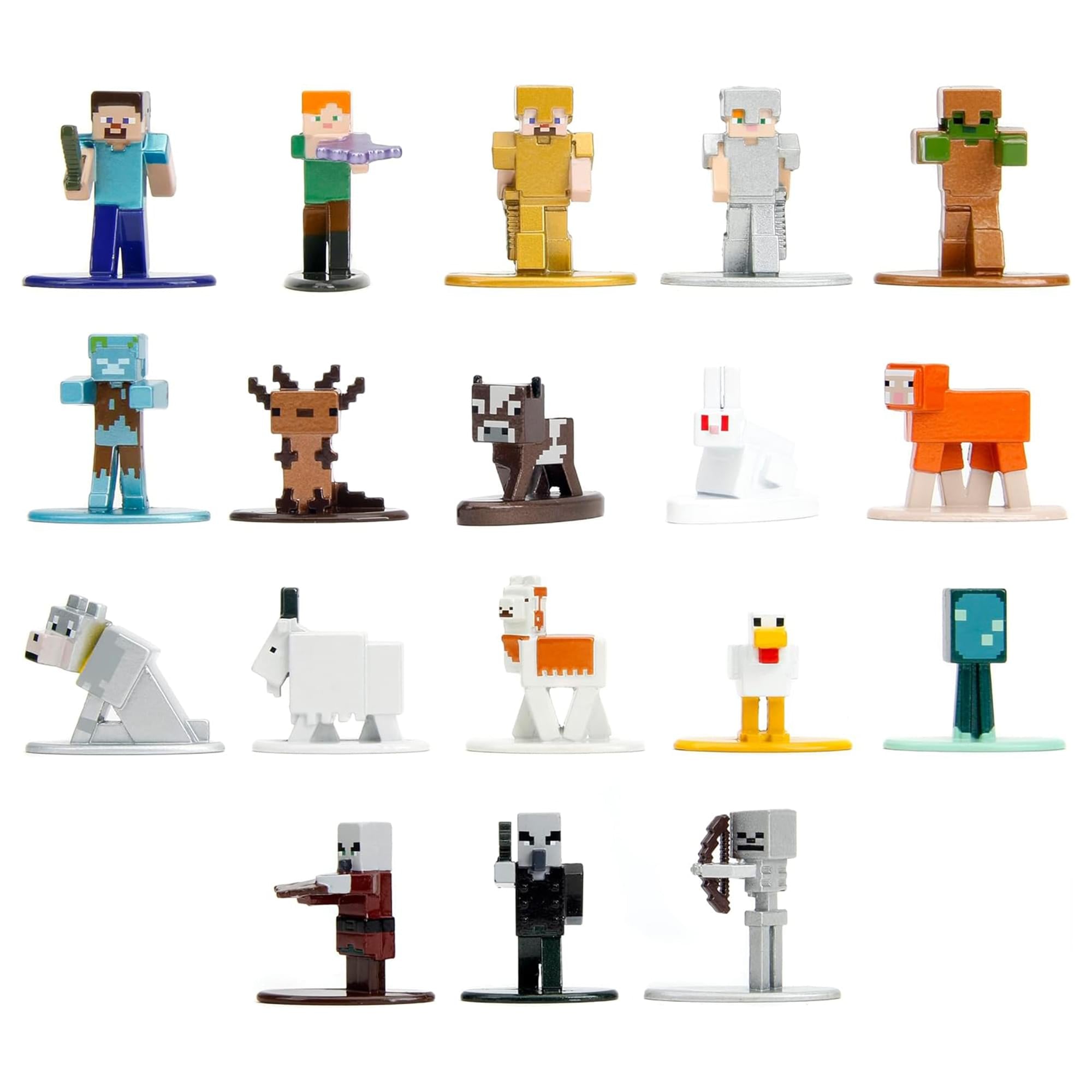 Minecraft Caves & Cliffs 1.65 Inch Die-Cast Figure 18-Pack | Wave 10