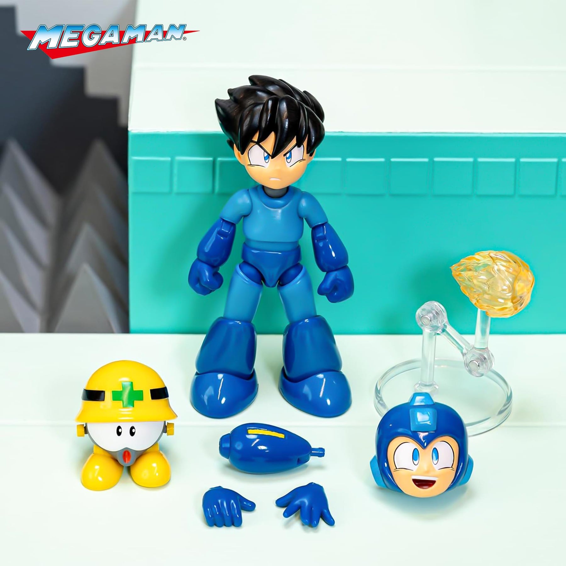 Mega Man 1:12 Action Figure | Mega Man (No Helmet)