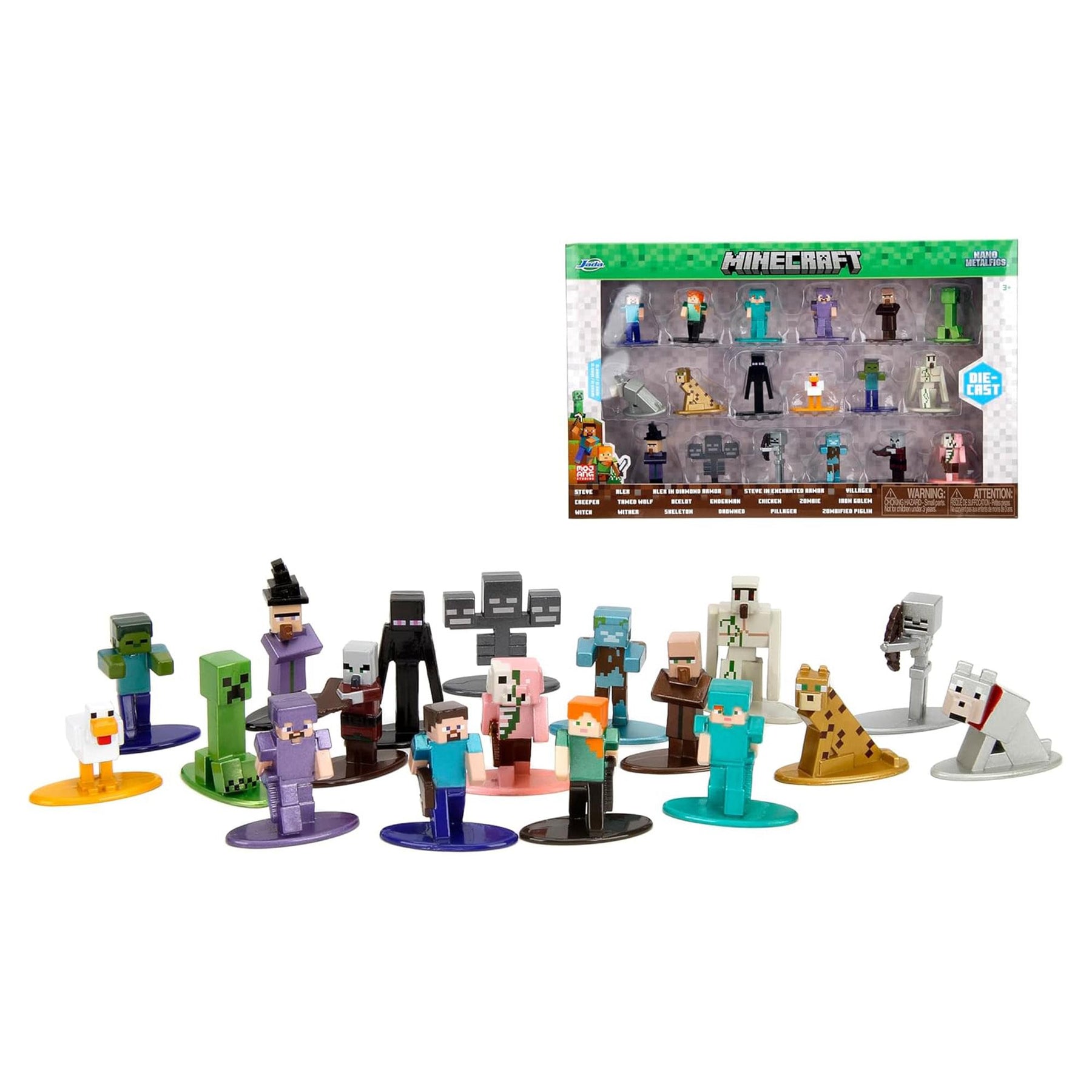 Minecraft 1.65 Inch Nano Metalfigs 18-Pack | Wave 12