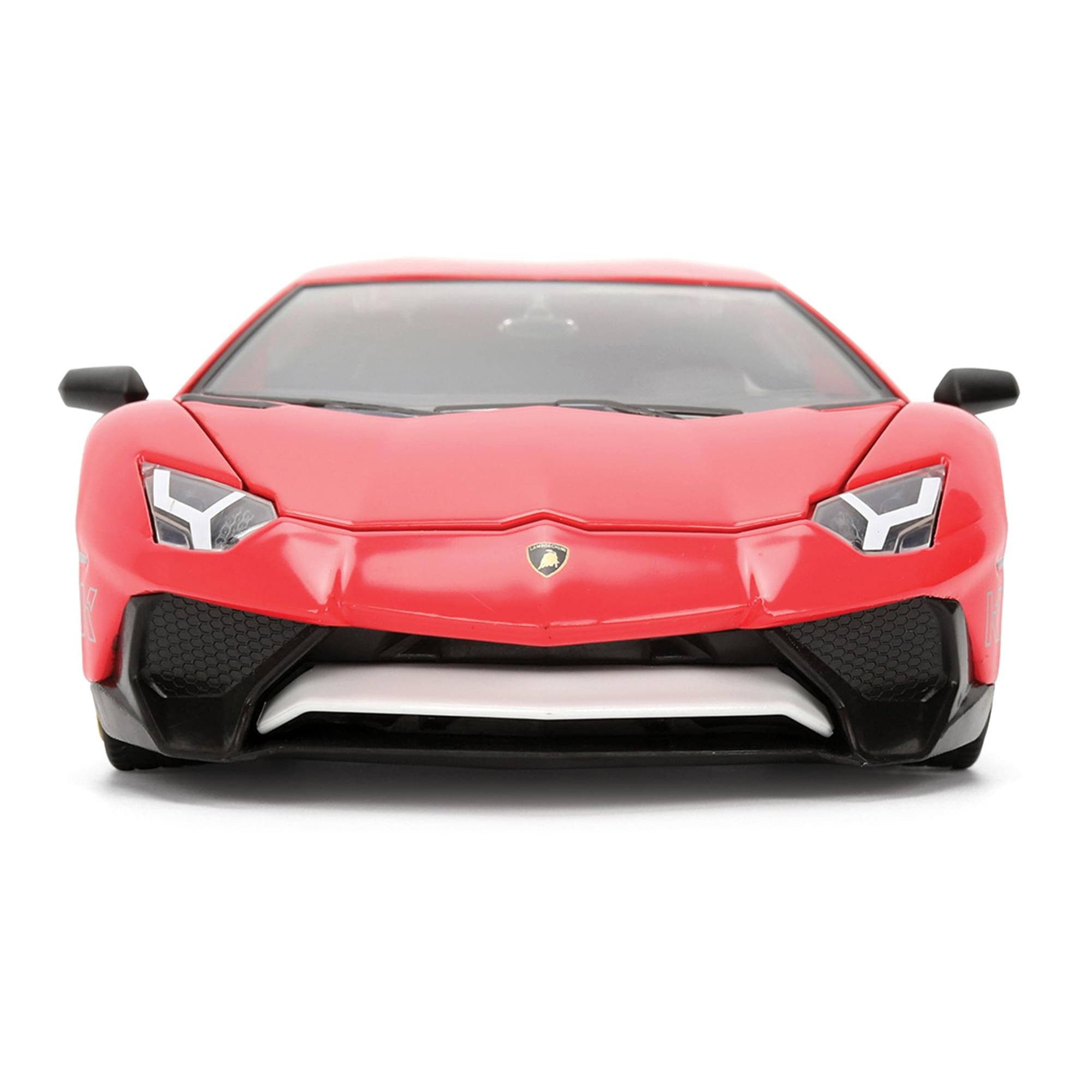 Sonic The Hedgehog 1:24 HWR Lambo Aventador w/ Knuckles