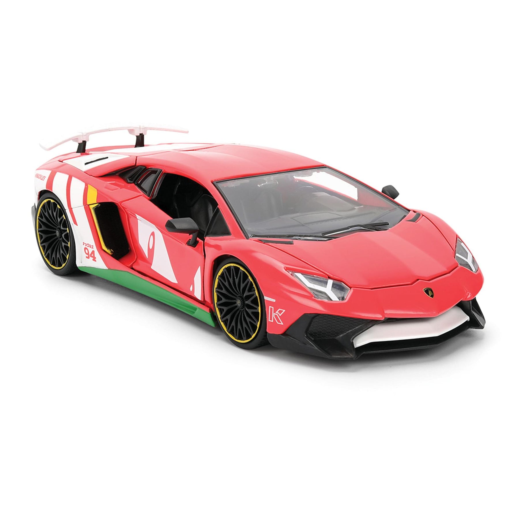 Sonic The Hedgehog 1:24 HWR Lambo Aventador w/ Knuckles