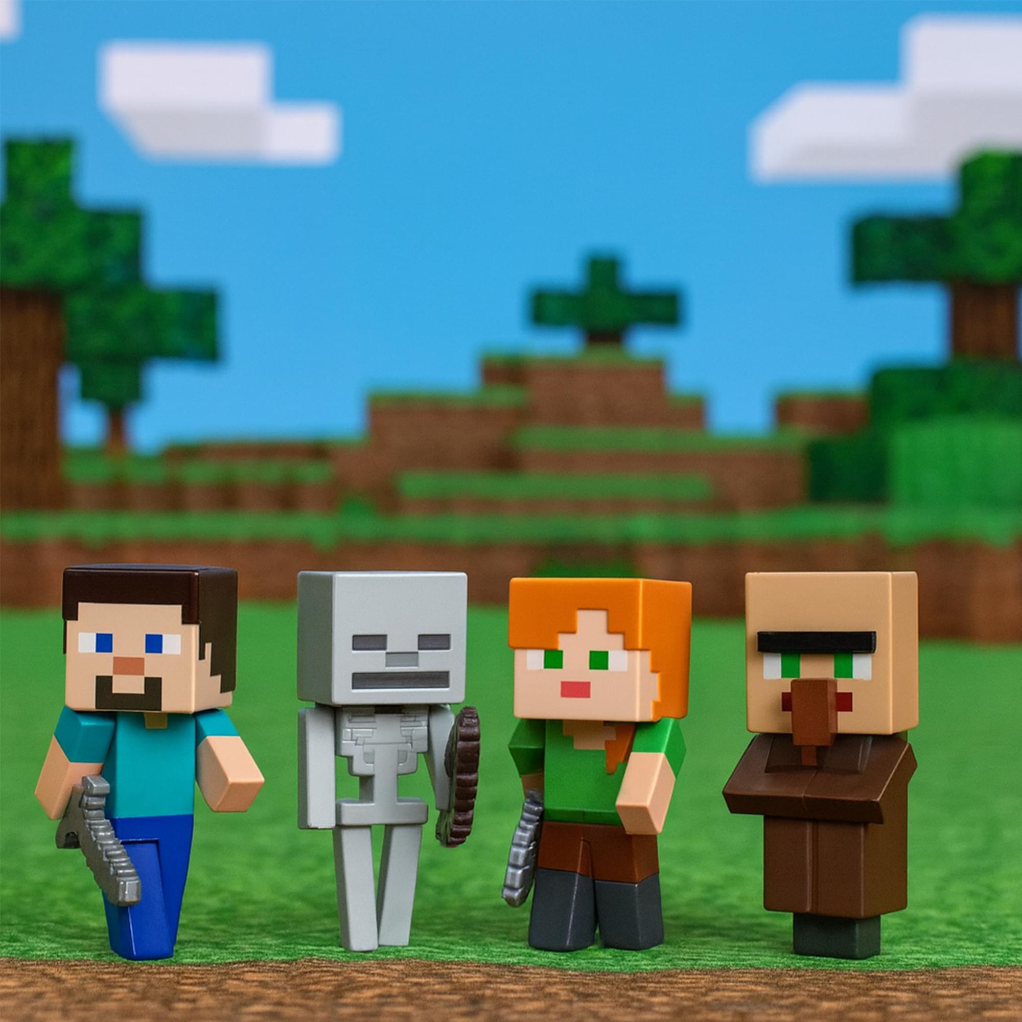 Minecraft 2.5 Inch MetalFigs 4-Pack