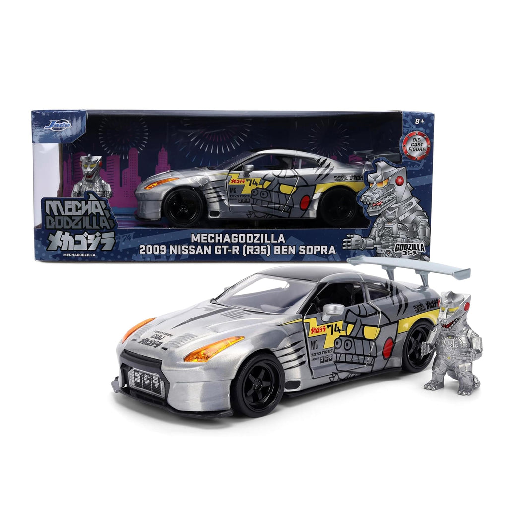 TKO666　ガーガメル　gargamel デスラ　oneoff ワンオフ Godzilla 1:24 HWR 09 Nissan Skyline w/ Mechazilla | Free Shipping
