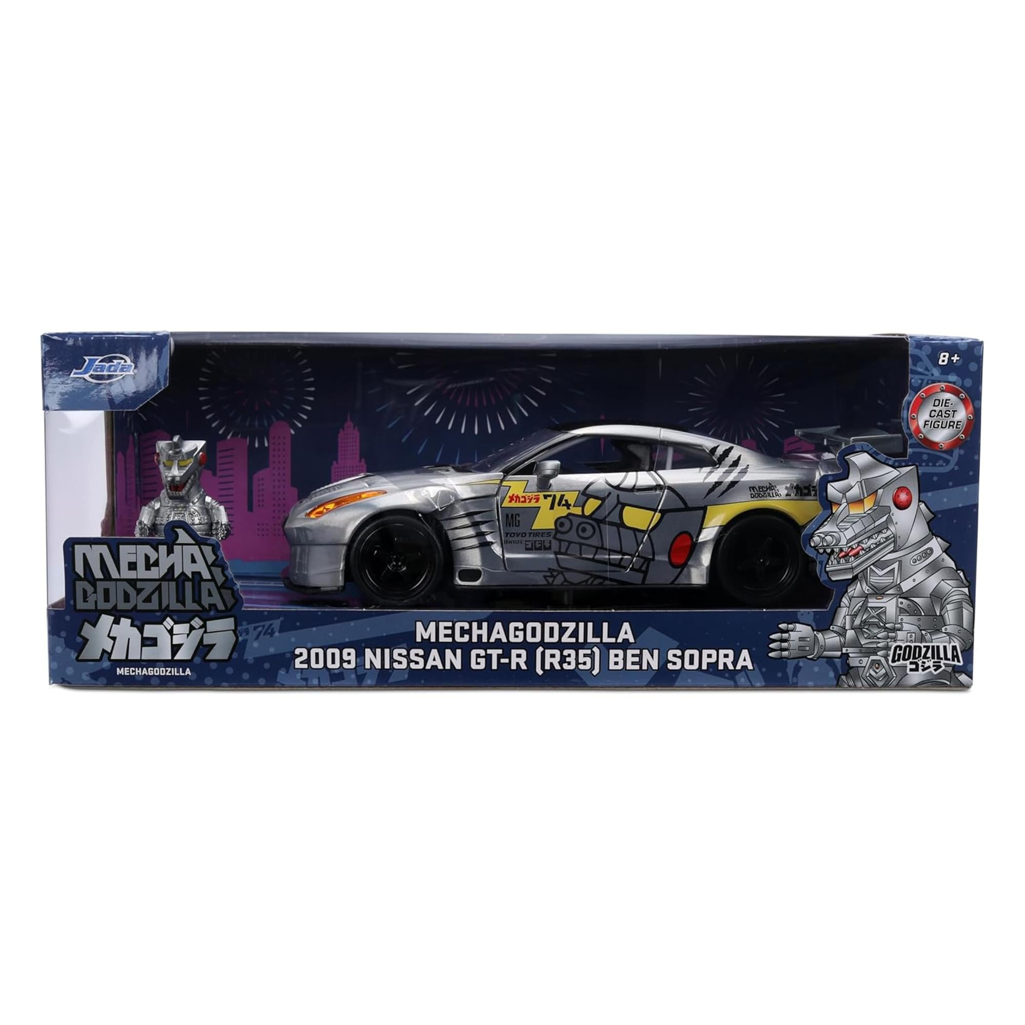 Godzilla 1:24 HWR 09 Nissan Skyline w/ Mechagodzilla