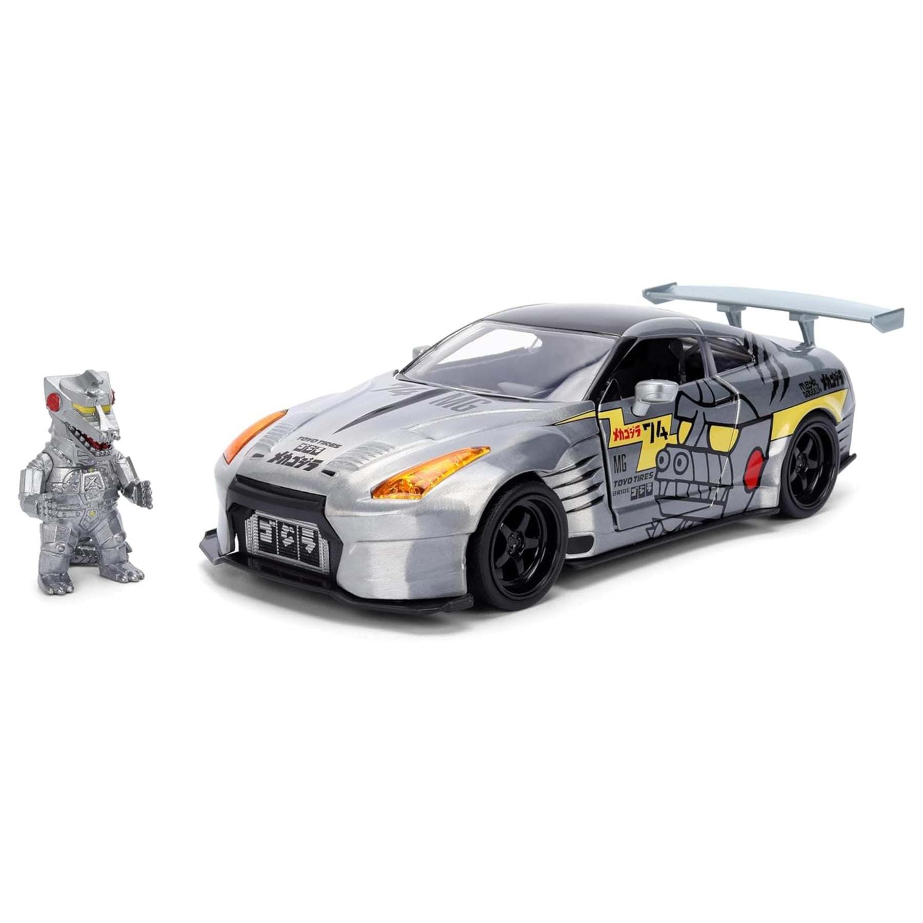 Godzilla 1:24 HWR 09 Nissan Skyline w/ Mechagodzilla