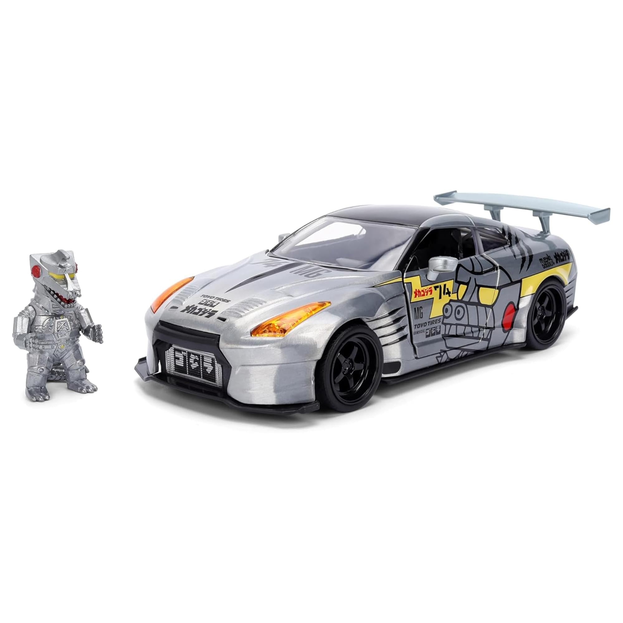 Godzilla 1:24 HWR 09 Nissan Skyline w/ Mechagodzilla