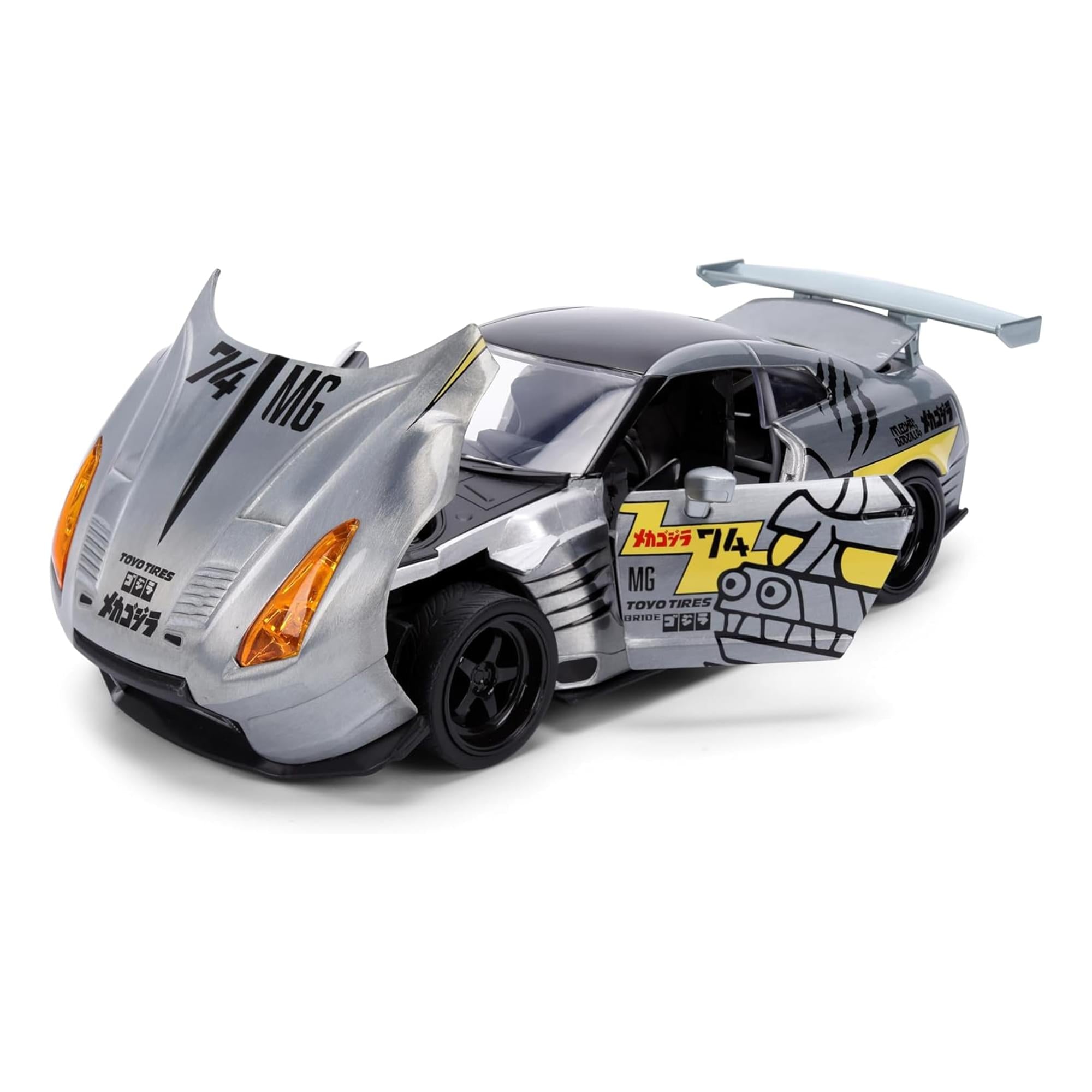 Godzilla 1:24 HWR 09 Nissan Skyline w/ Mechagodzilla