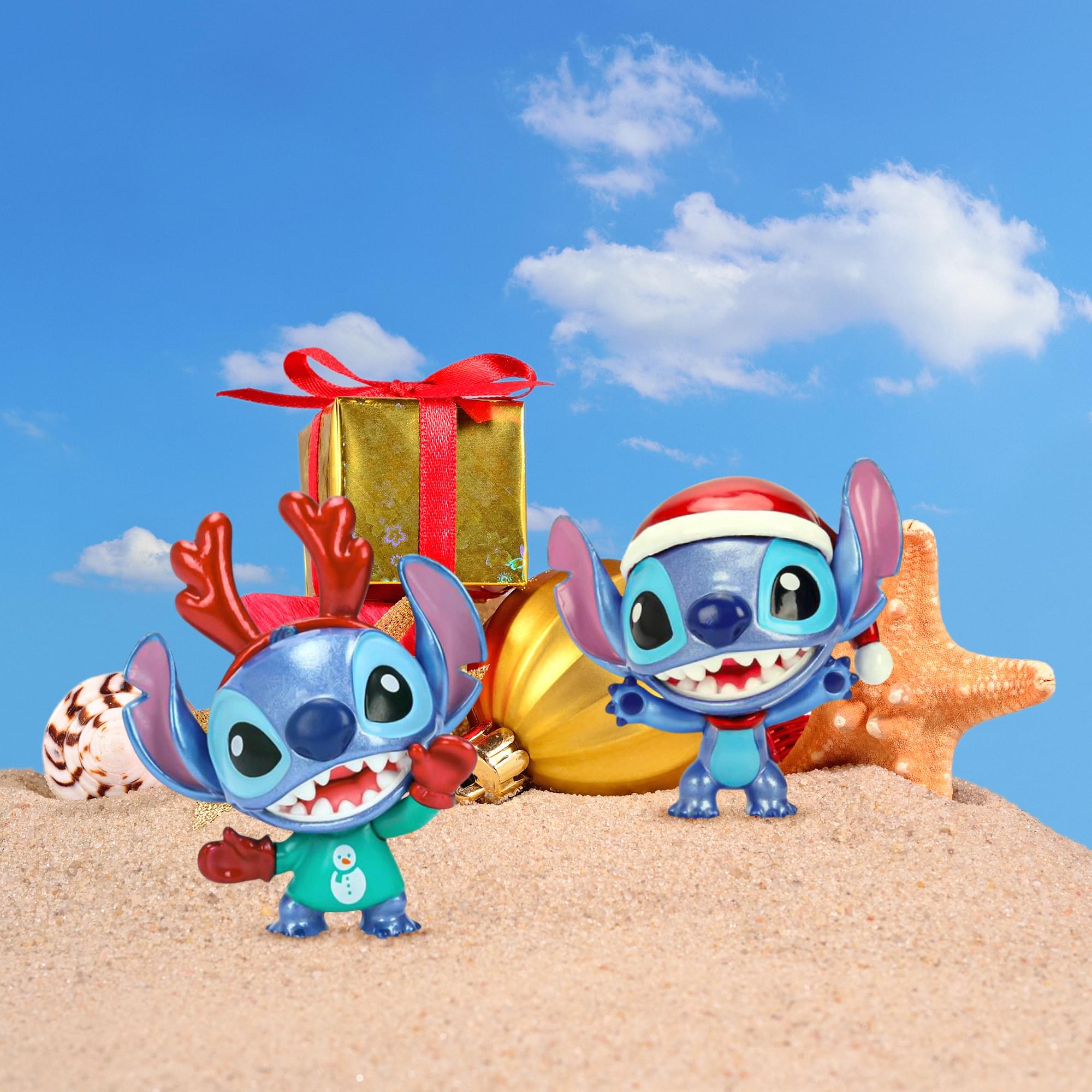 Disney Stitch Holiday 2.5 Inch MetalFigs 4-Pack