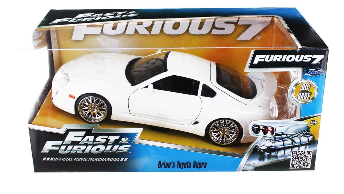 Fast & Furious 1:24 Diecast Vehicle: White Toyota Supra