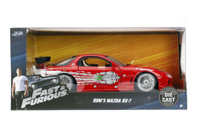 Fast & Furious 1:24 Diecast Vehicle: Dom's Mazda RX-7, Red