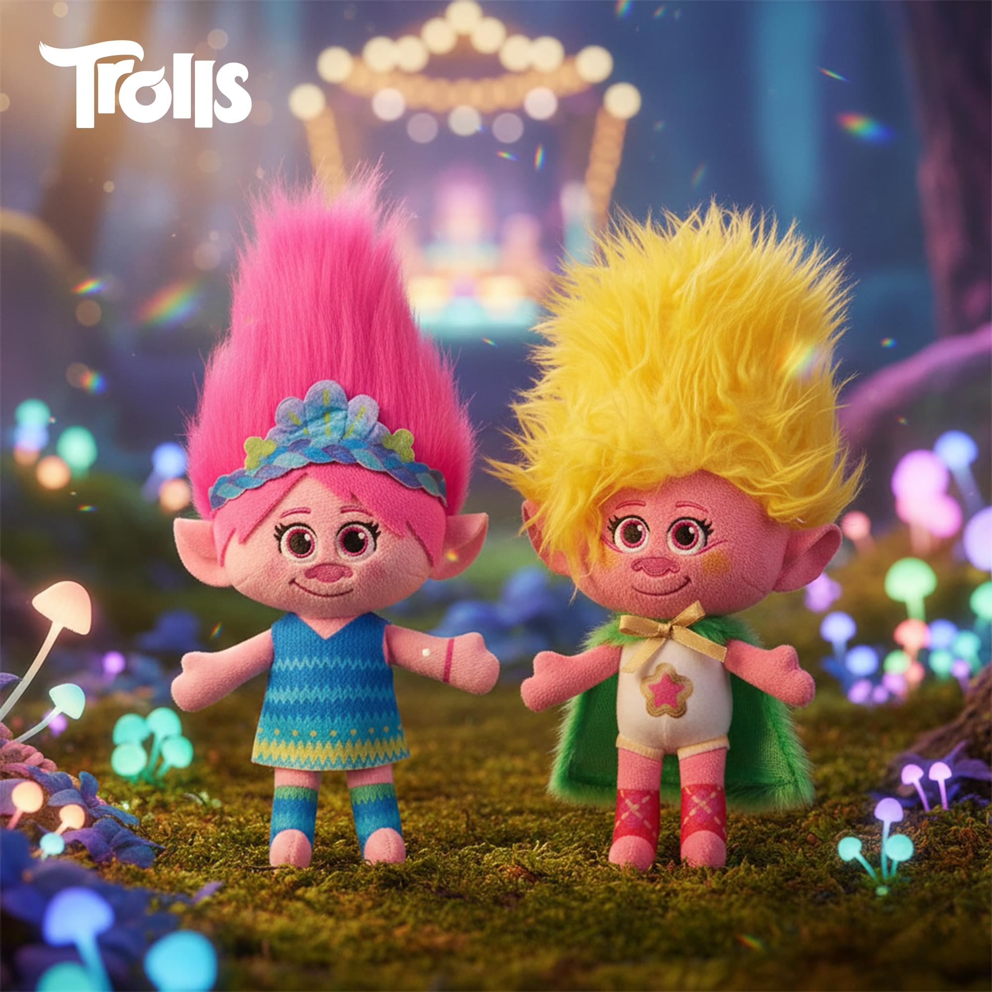 DreamWorks Trolls Band Together Poppy and Viva 8-inch Plush Set