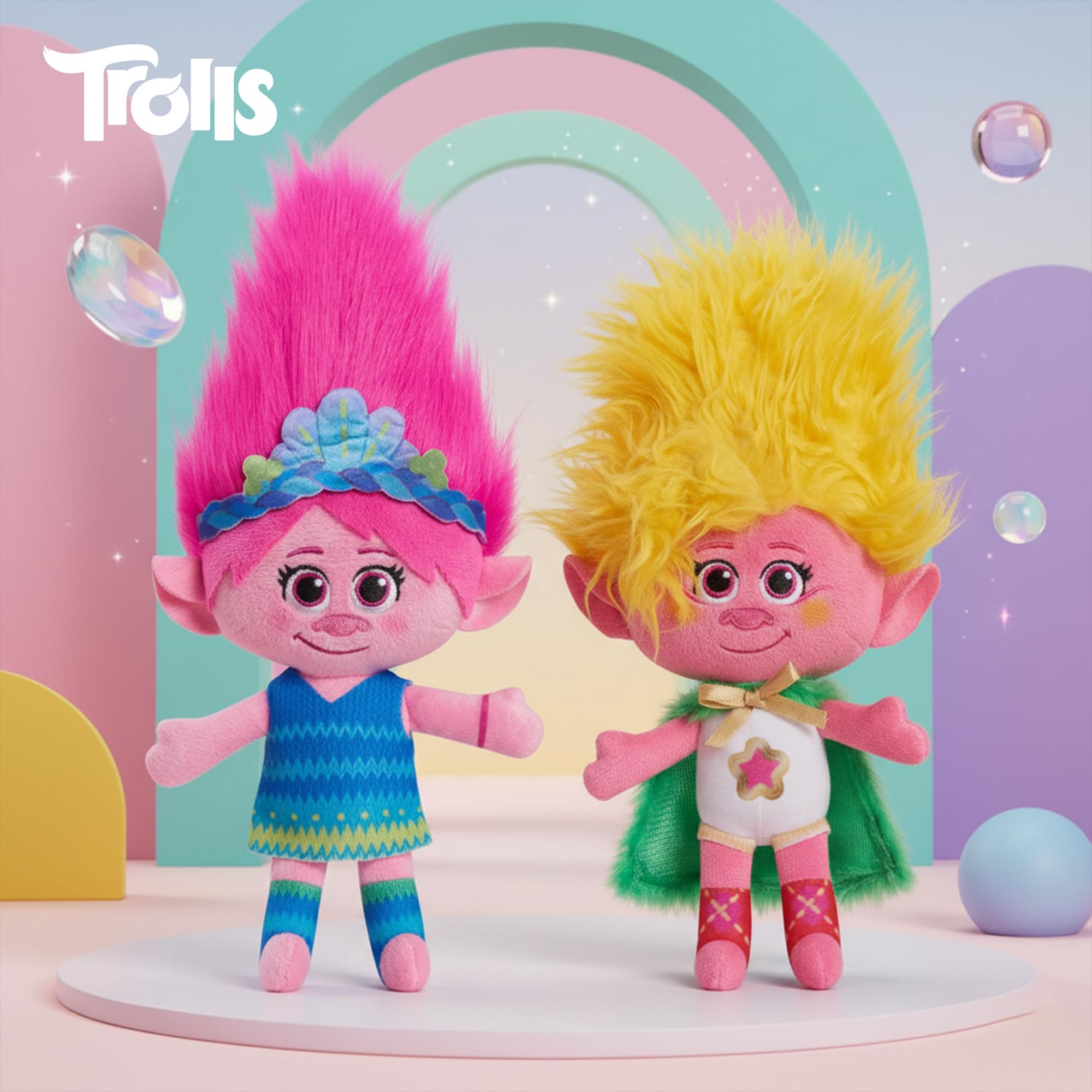 DreamWorks Trolls Band Together Poppy and Viva 8-inch Plush Set