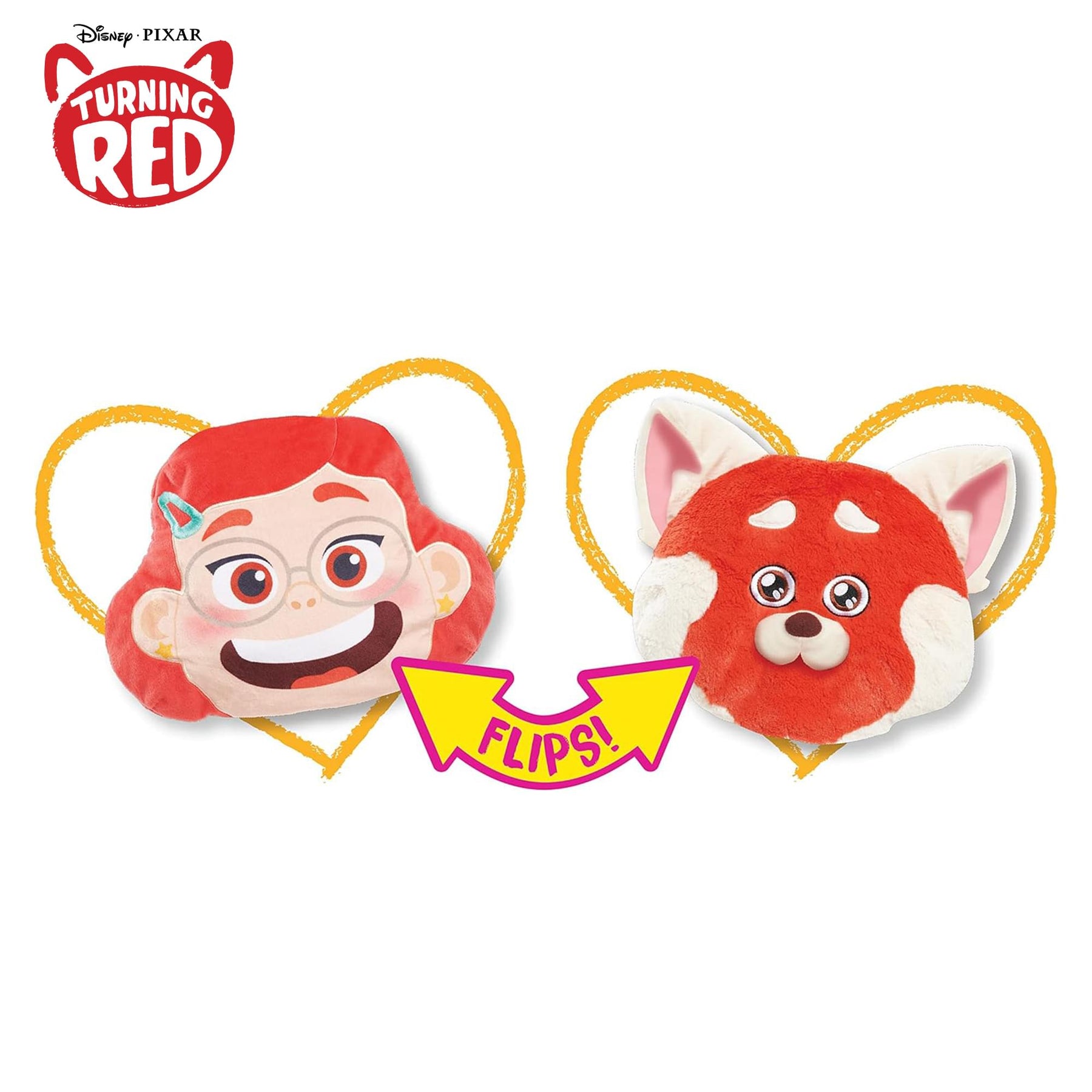 Disney/ Pixar Turning Red Meilin Lee Reversible 11-inch Plush Character Head