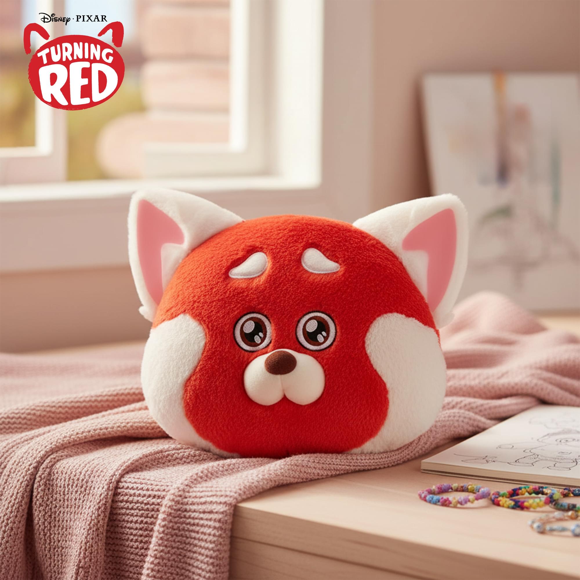 Disney/ Pixar Turning Red Meilin Lee Reversible 11-inch Plush Character Head