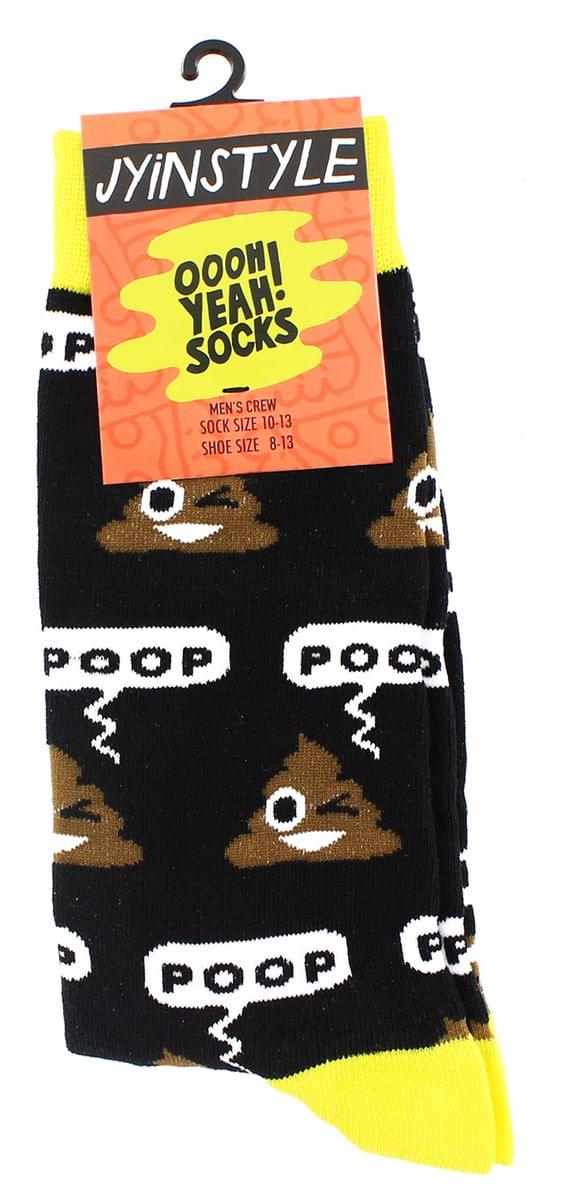 Poop Emoji Men's Crew Socks