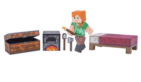 Minecraft 3" Action Figure: Alex Survival Pack
