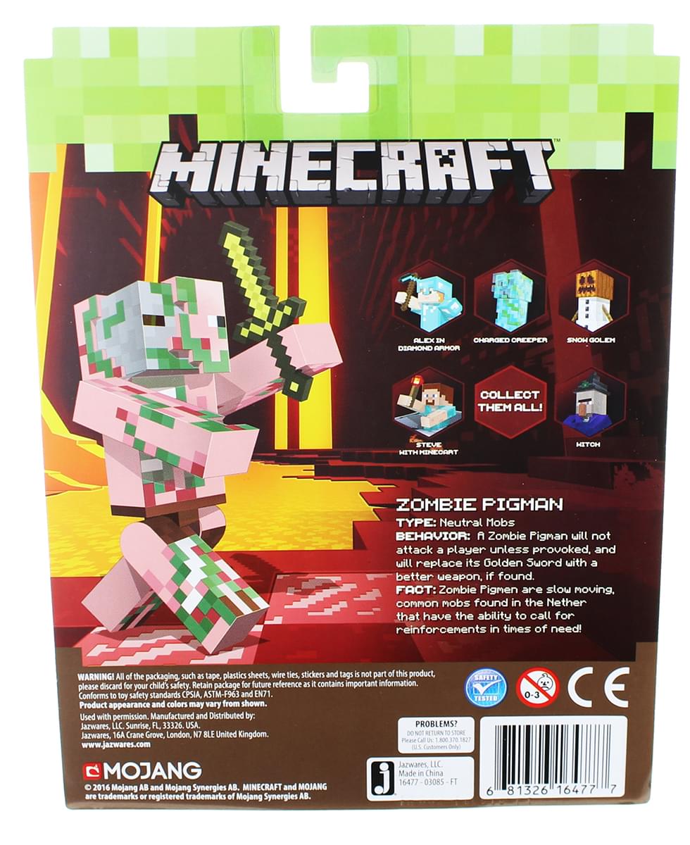 Minecraft 3" Action Figure: Zombie Pigman