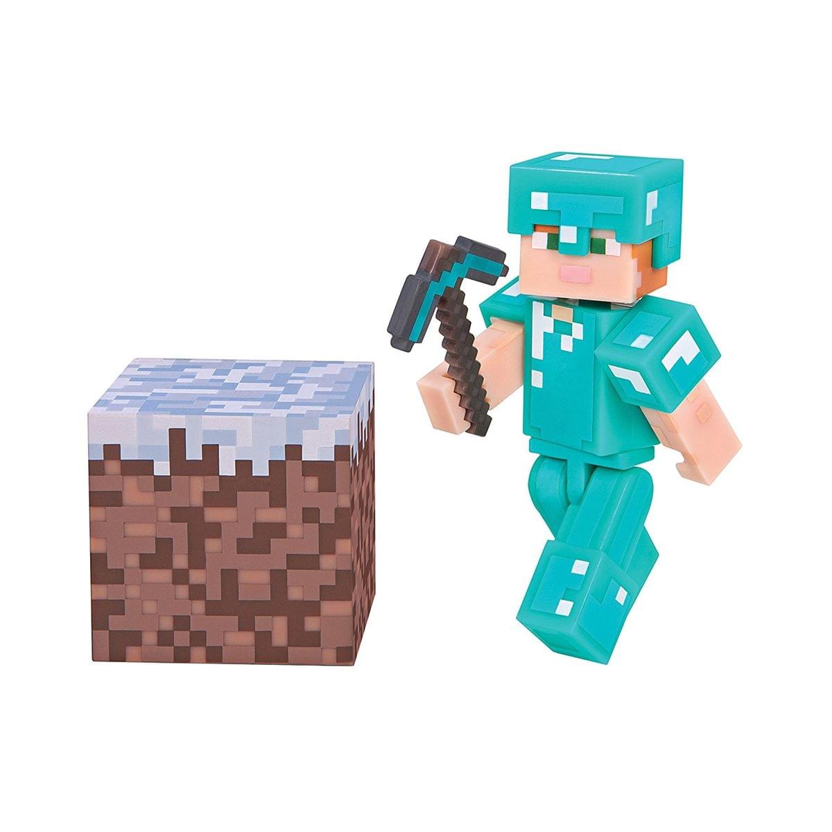 Minecraft 3" Action Figure: Alex with Diamond Armor Pack