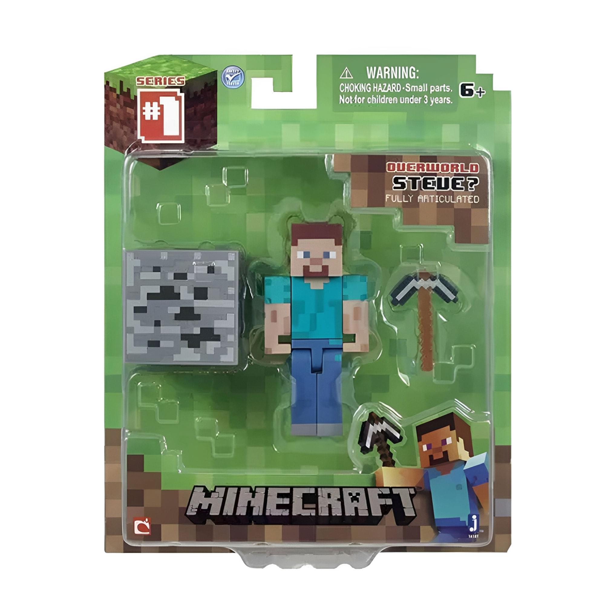 Minecraft 3" Series 1 Action Figure: Steve