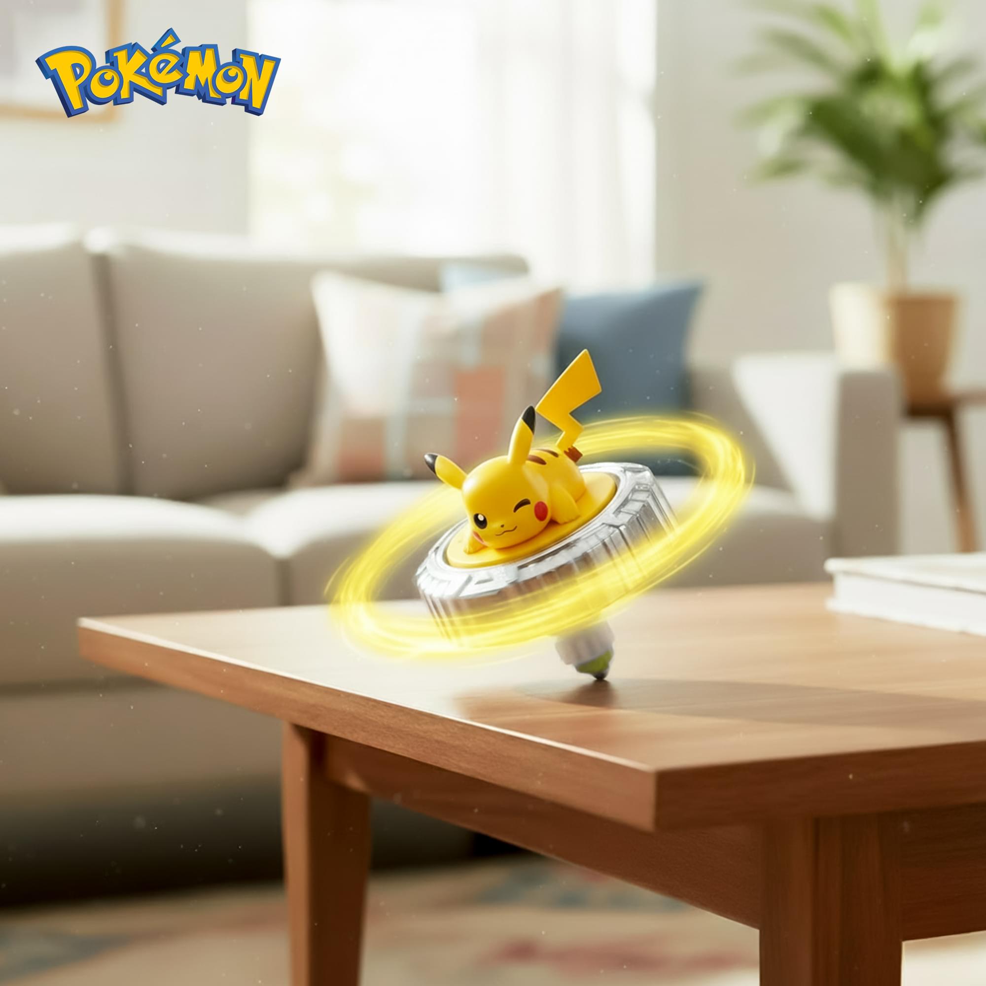 Pokemon Battle Spinning Top and Poke Ball Launcher| Pikachu