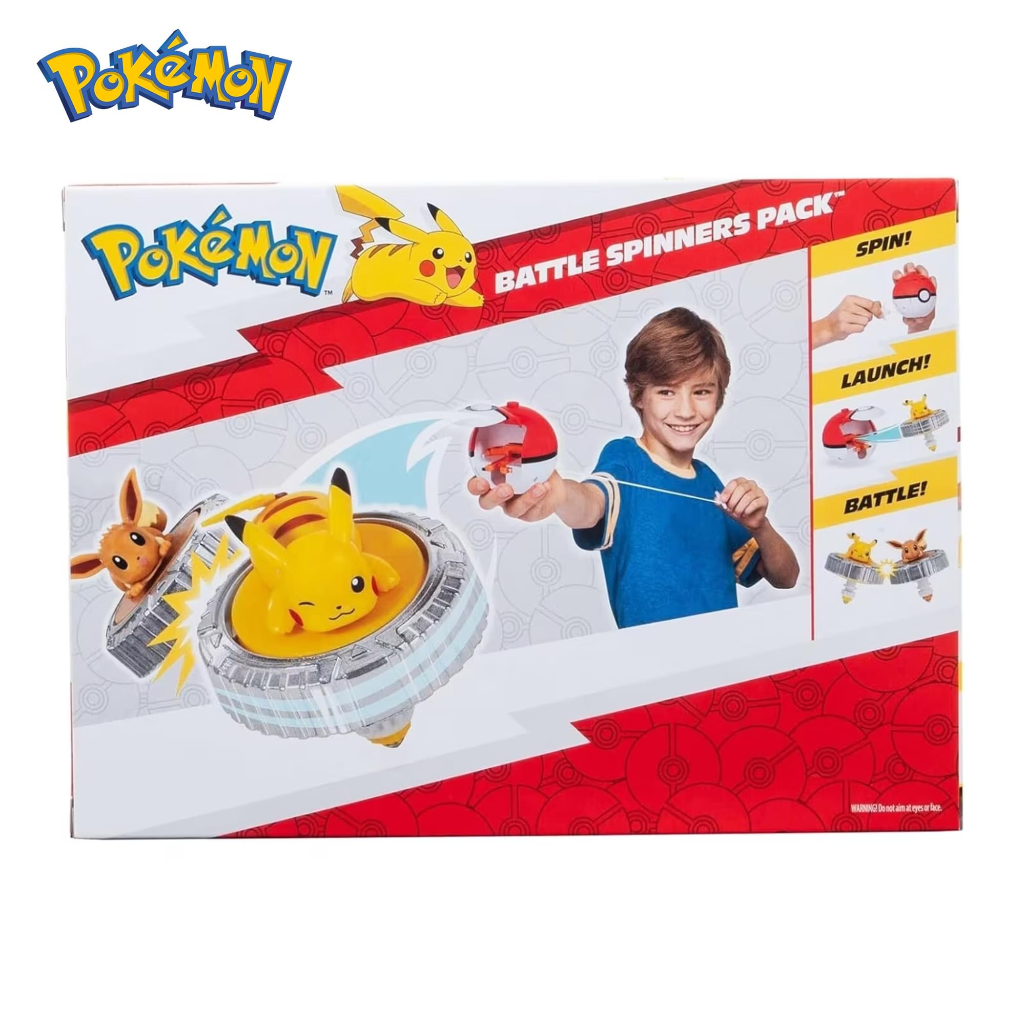 Pokemon Battle Spinning Top and Poke Ball Launcher| Pikachu