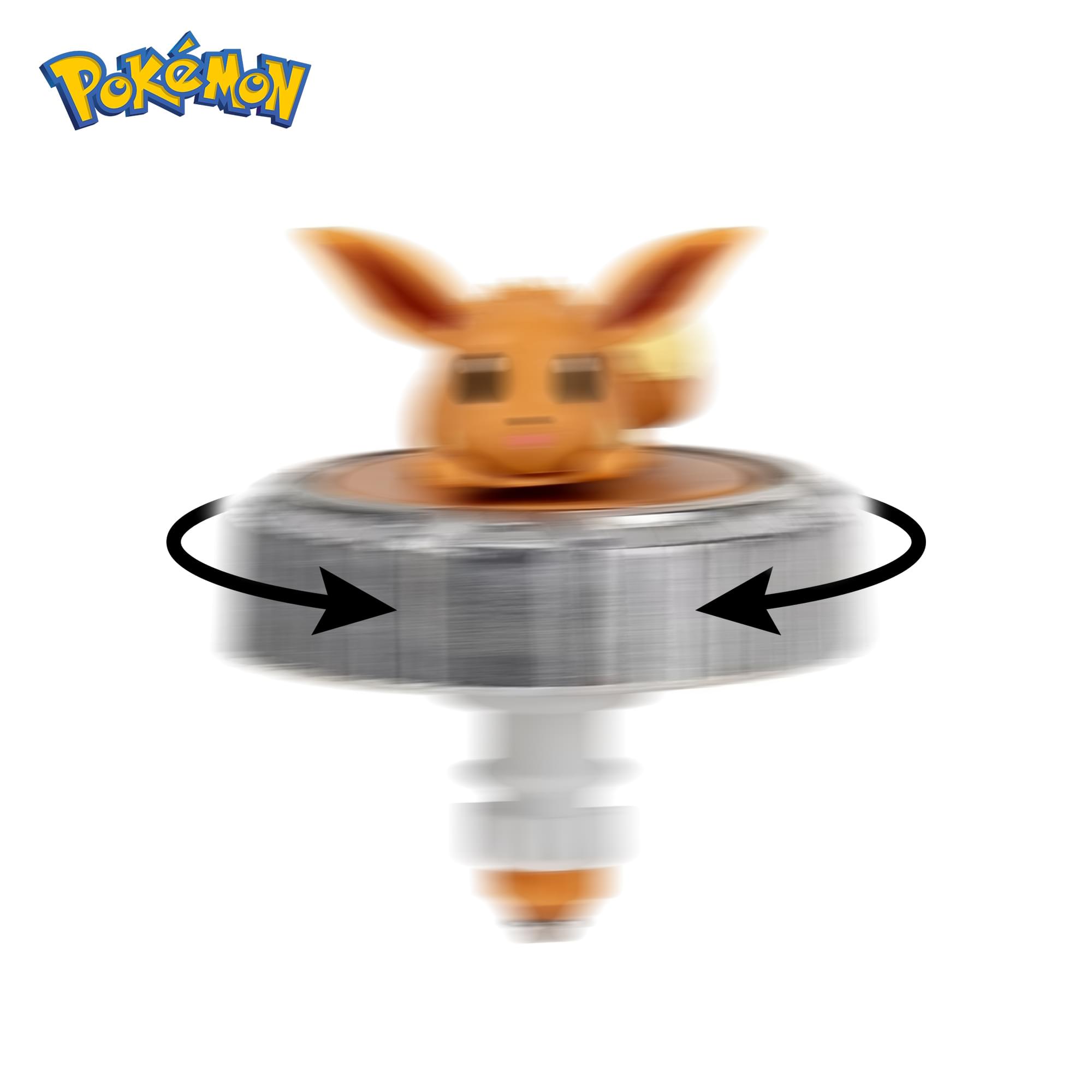 Pokemon Battle Spinning Top and Poke Ball Launcher| Eevee