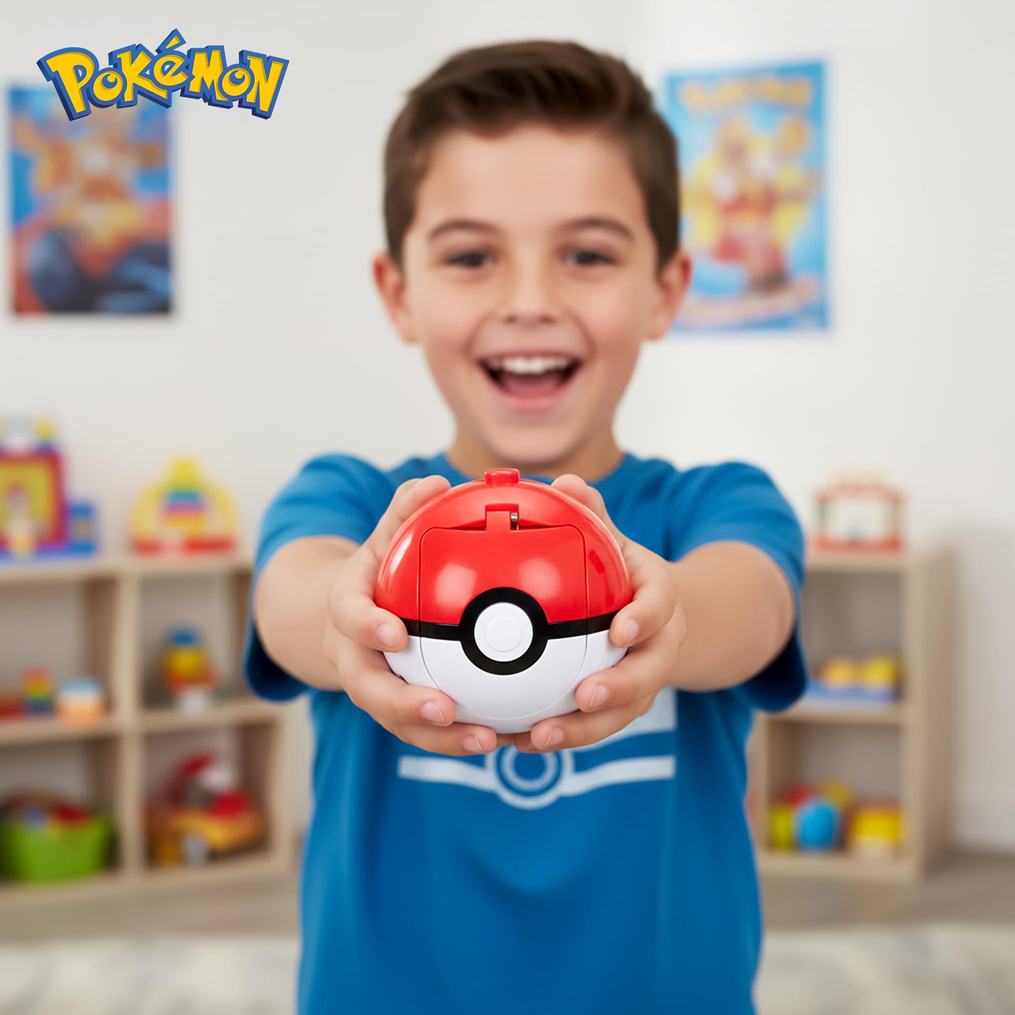 Pokemon Battle Spinning Top and Poke Ball Launcher| Eevee