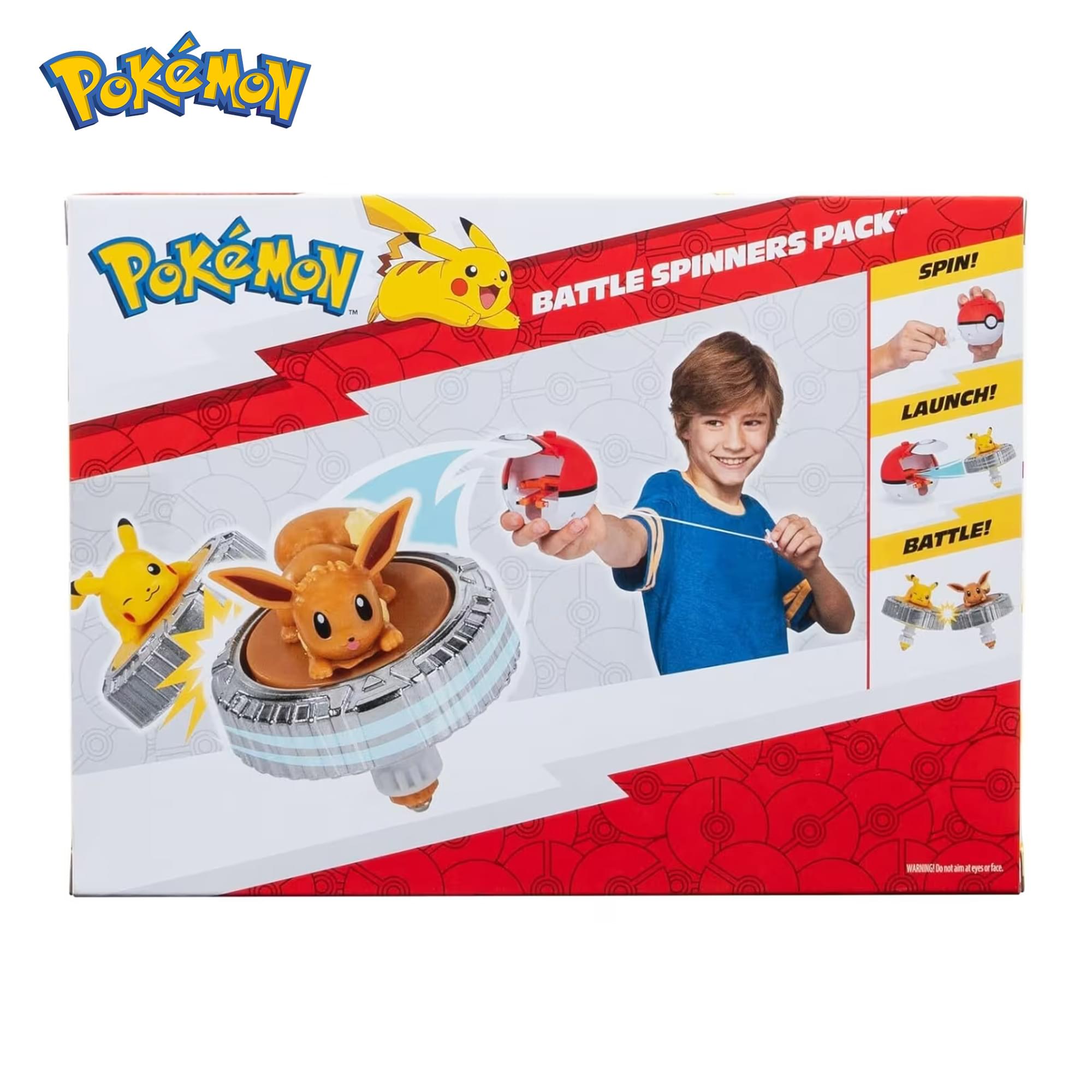 Pokemon Battle Spinning Top and Poke Ball Launcher| Eevee