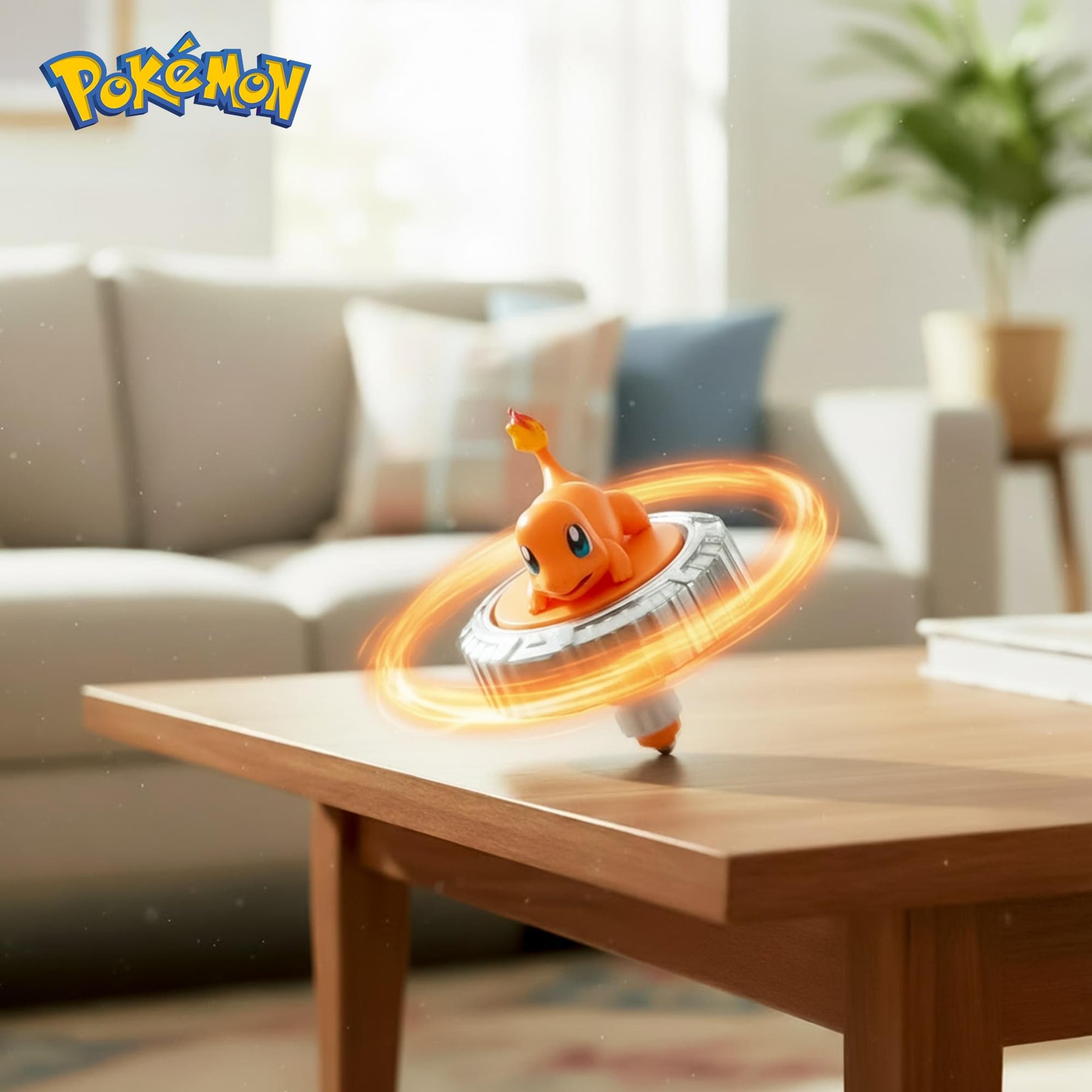 Pokemon Battle Spinning Top and Poke Ball Launcher| Charmander