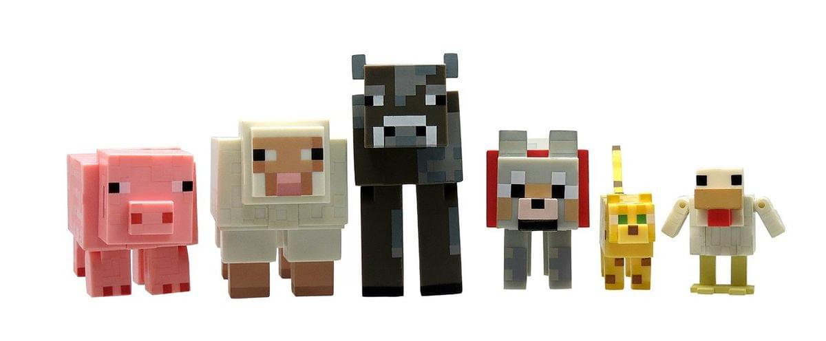 Minecraft 2.5" Action Figure 6-Pack: Core Animals