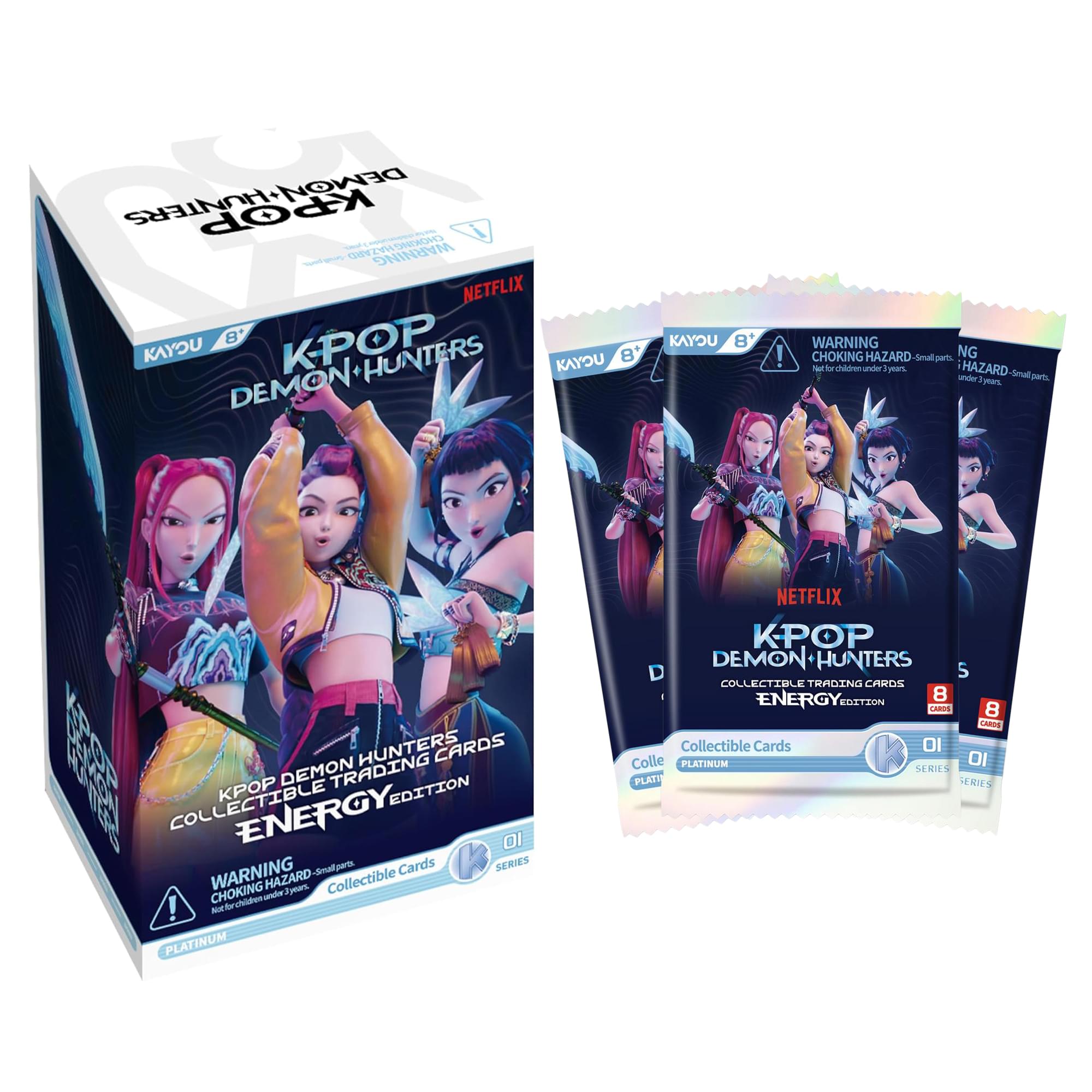 K-Pop Demon Hunters Collectible Trading Cards Energy Edition Series 1 | 12 Packs