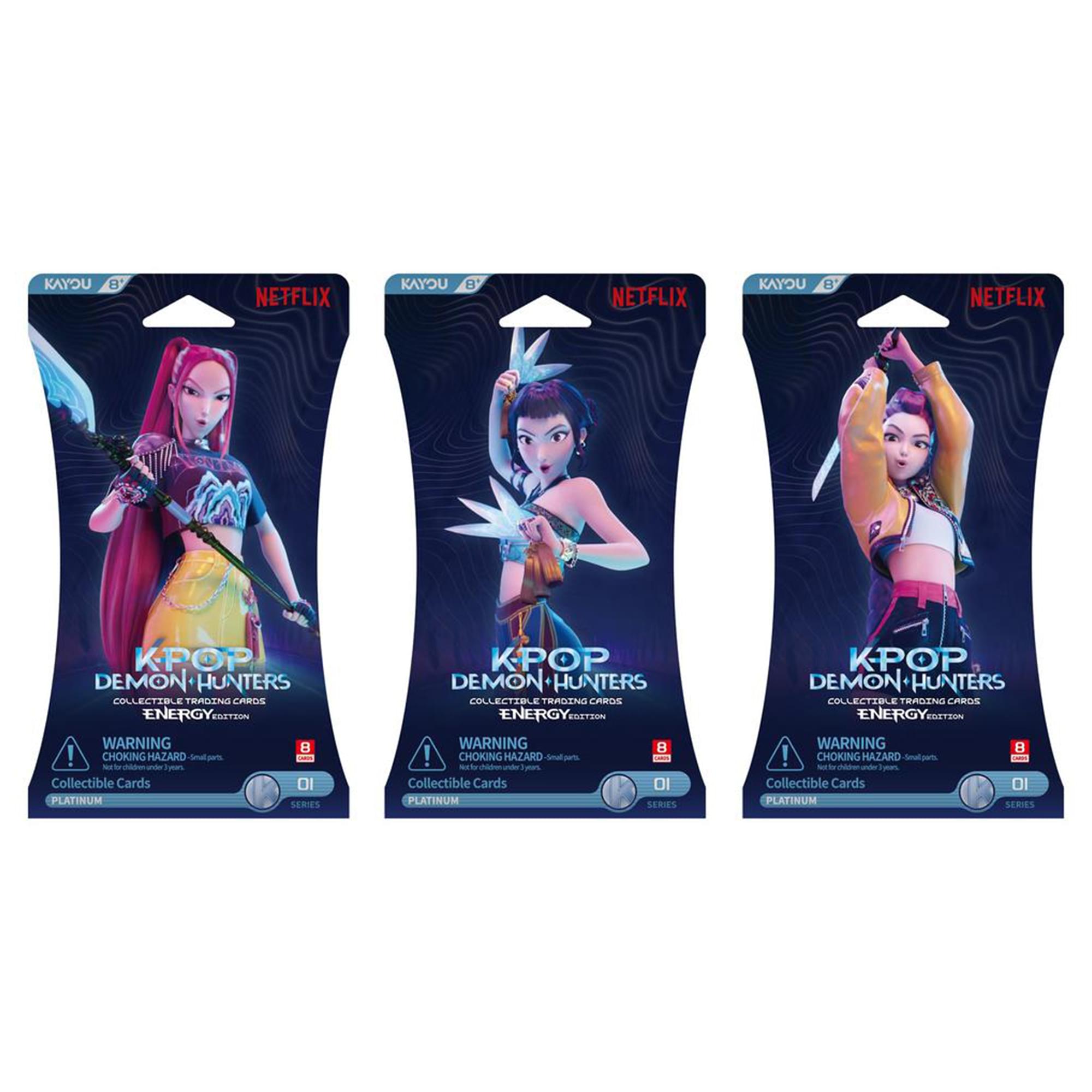 K-Pop Demon Hunters Collectible Trading Cards Energy Edition Series 1 | 12 Packs