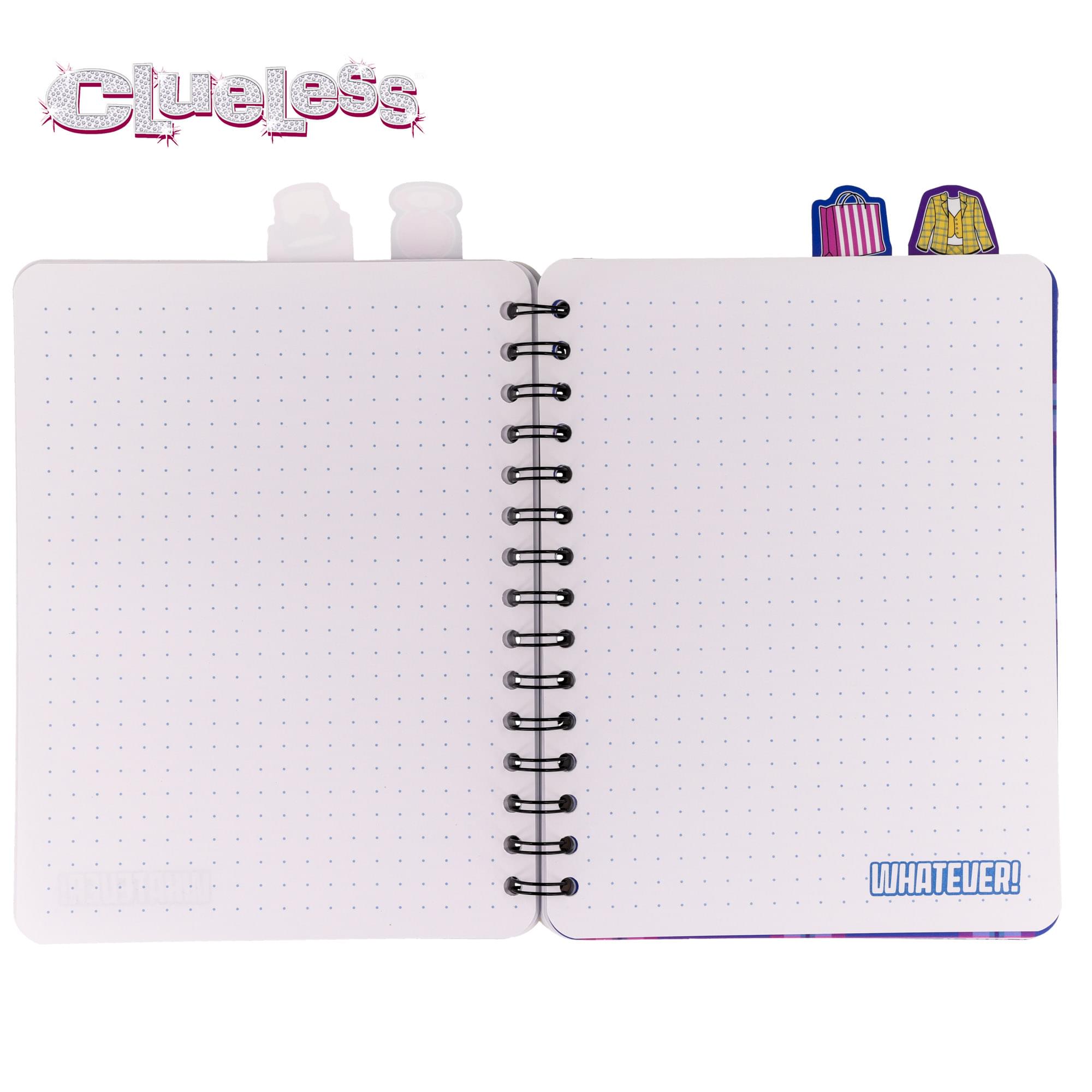 Clueless 4-Tab Spiral Notebook With 160 Dotted Sheets | 6 x 9 Inches