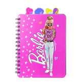 Barbie 4-Tab Spiral Notebook Journal | 9 x 6 Inches