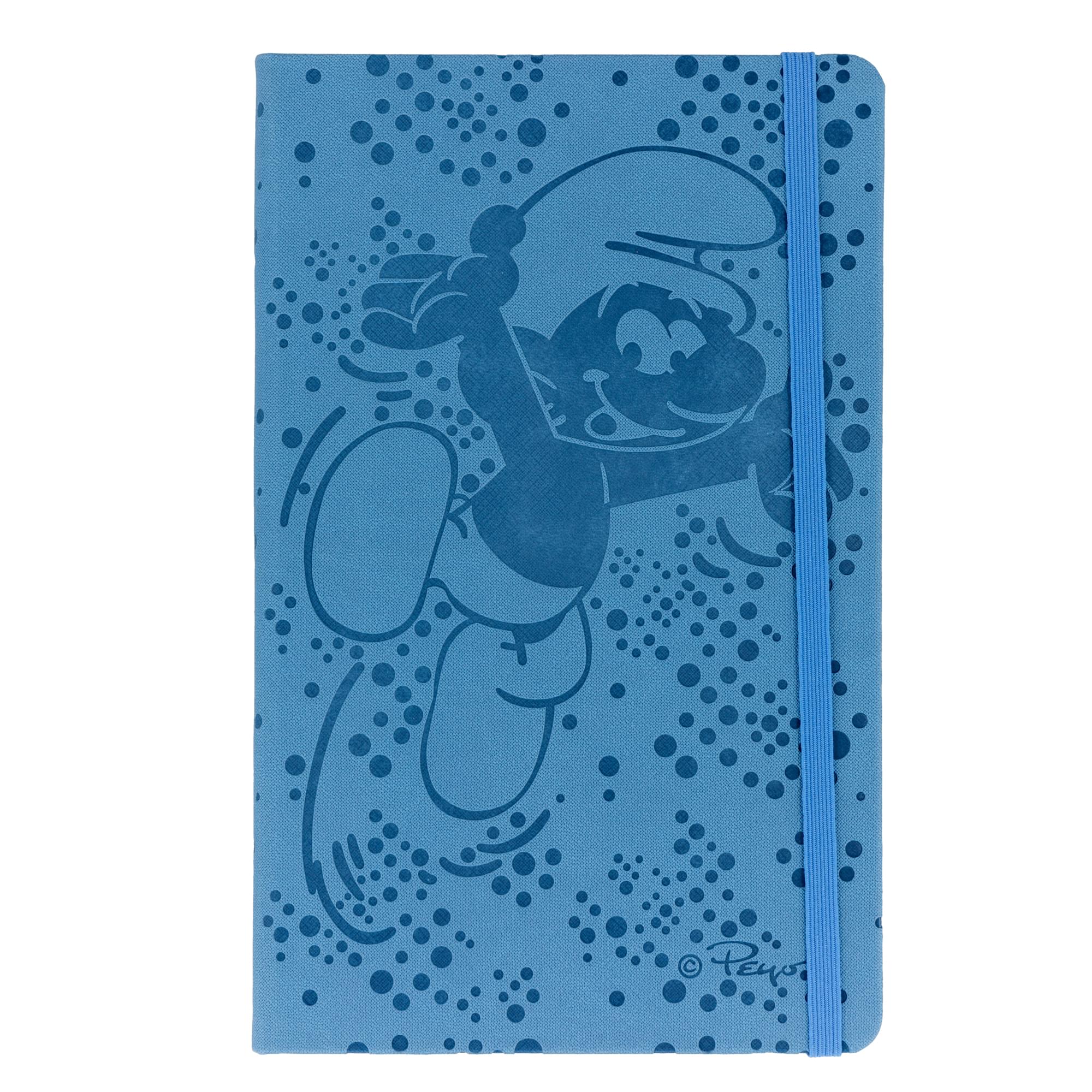 The Smurfs 80-Page Vegan Leather Notebook | 5 x 8 Inches
