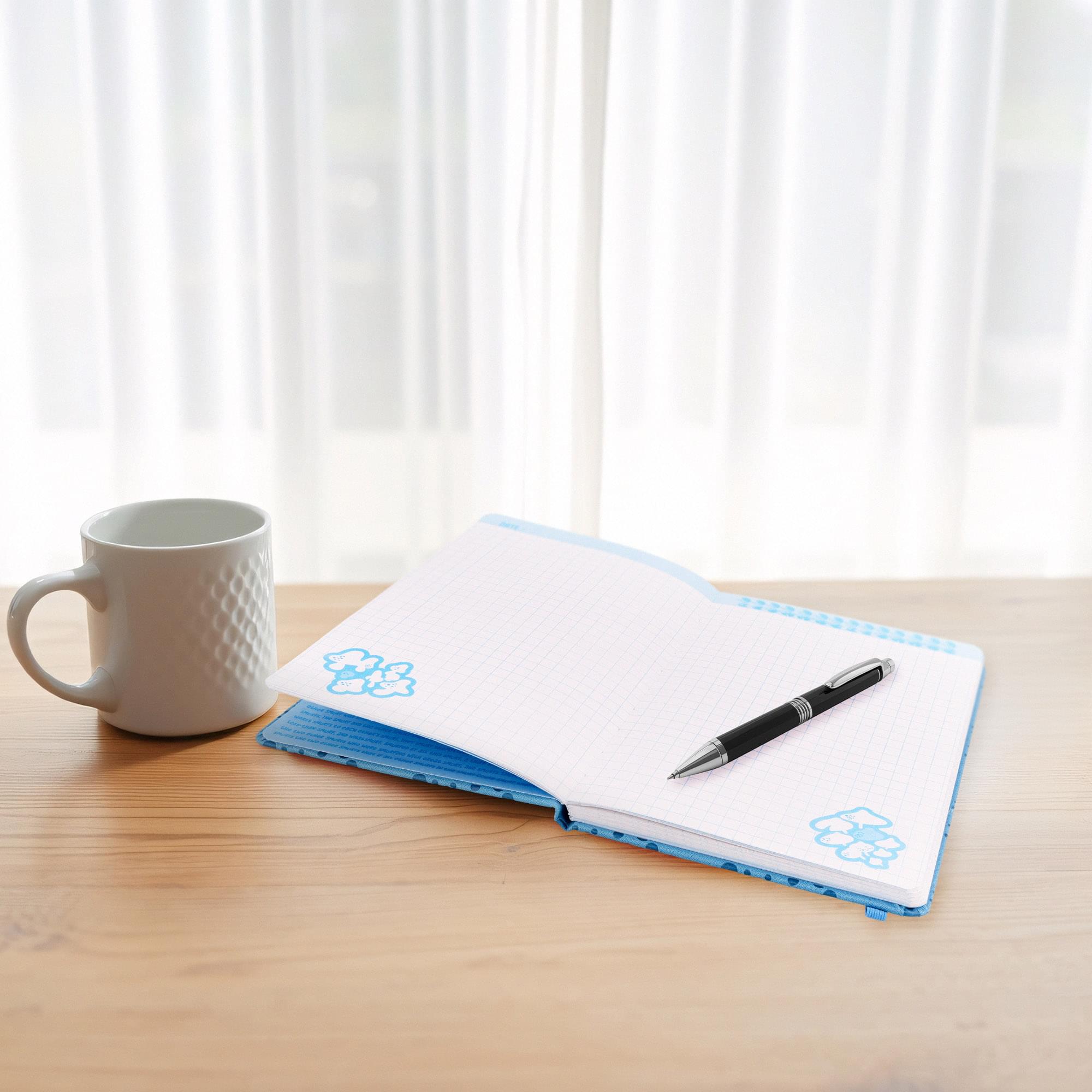 The Smurfs 80-Page Vegan Leather Notebook | 5 x 8 Inches