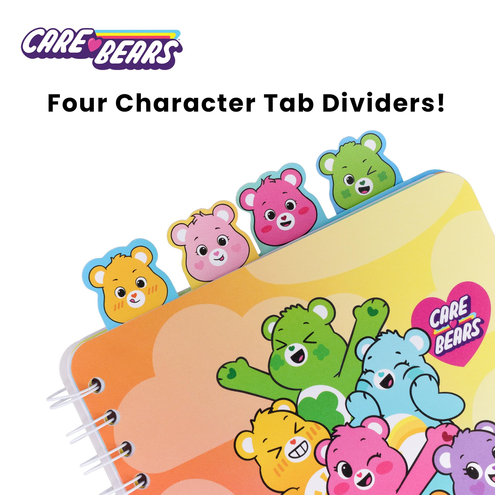 Care Bears: Unlock The Magic "Care-A-Lot Club" 4-Tab Spiral Notebook