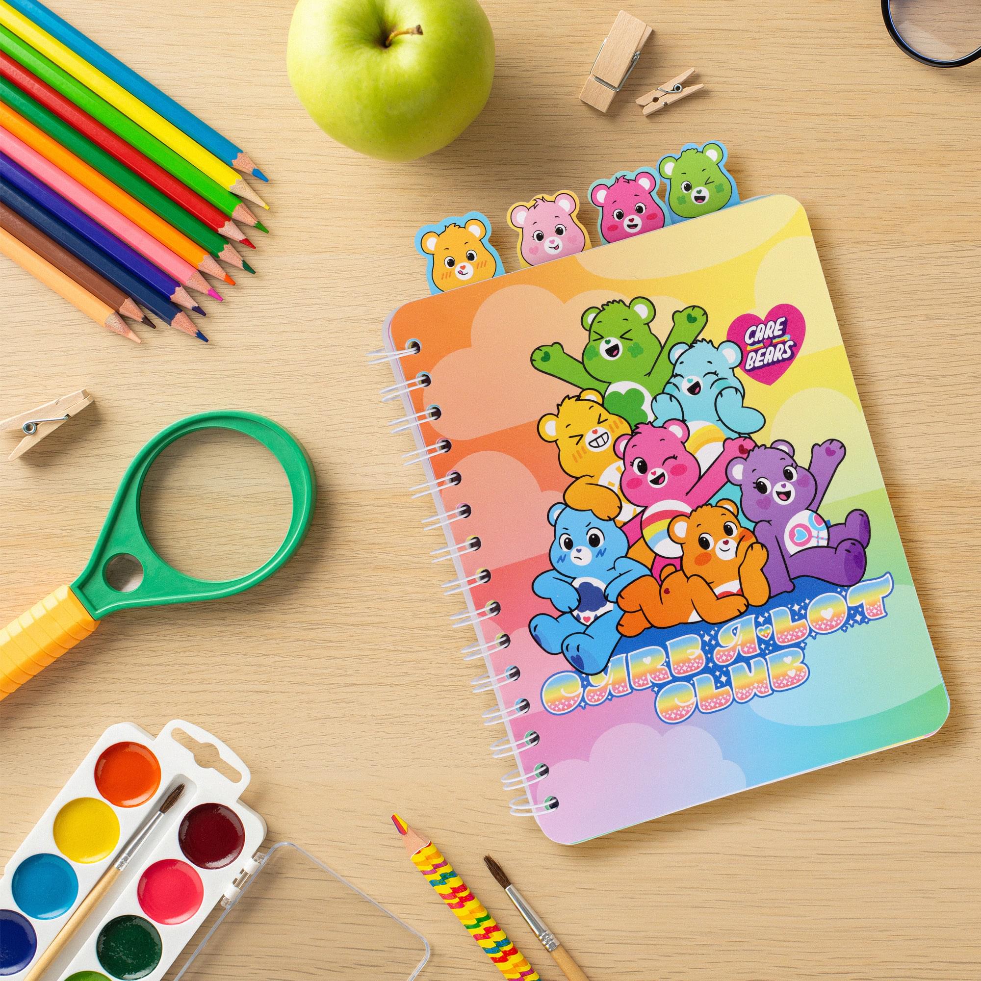 Care Bears: Unlock The Magic "Care-A-Lot Club" 4-Tab Spiral Notebook
