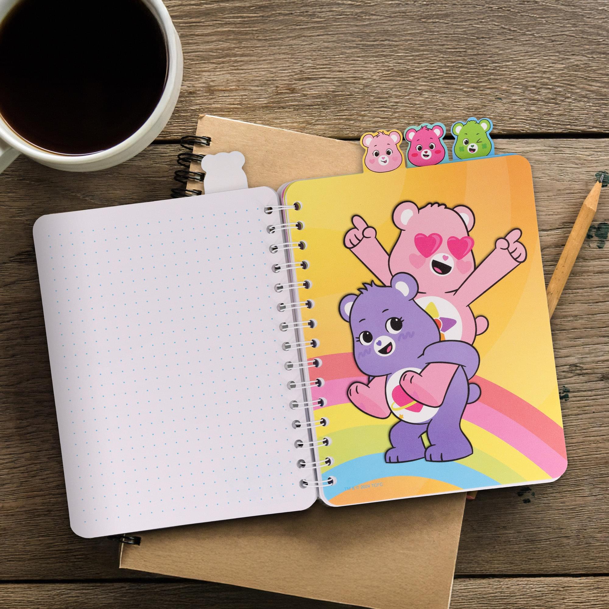 Care Bears: Unlock The Magic "Care-A-Lot Club" 4-Tab Spiral Notebook