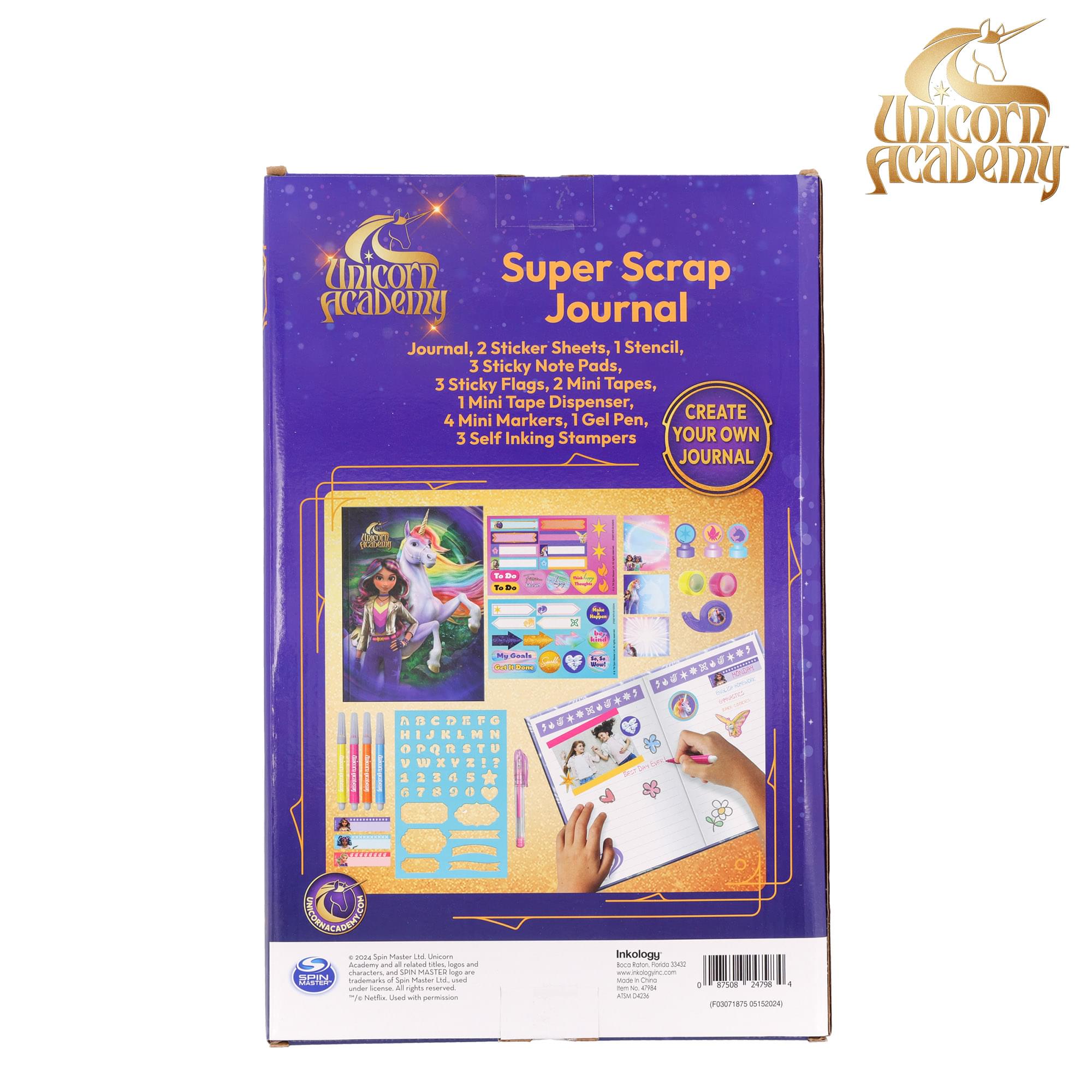 Unicorn Academy Super Scrap Journal Boxed Set | 5 x 7 Inches