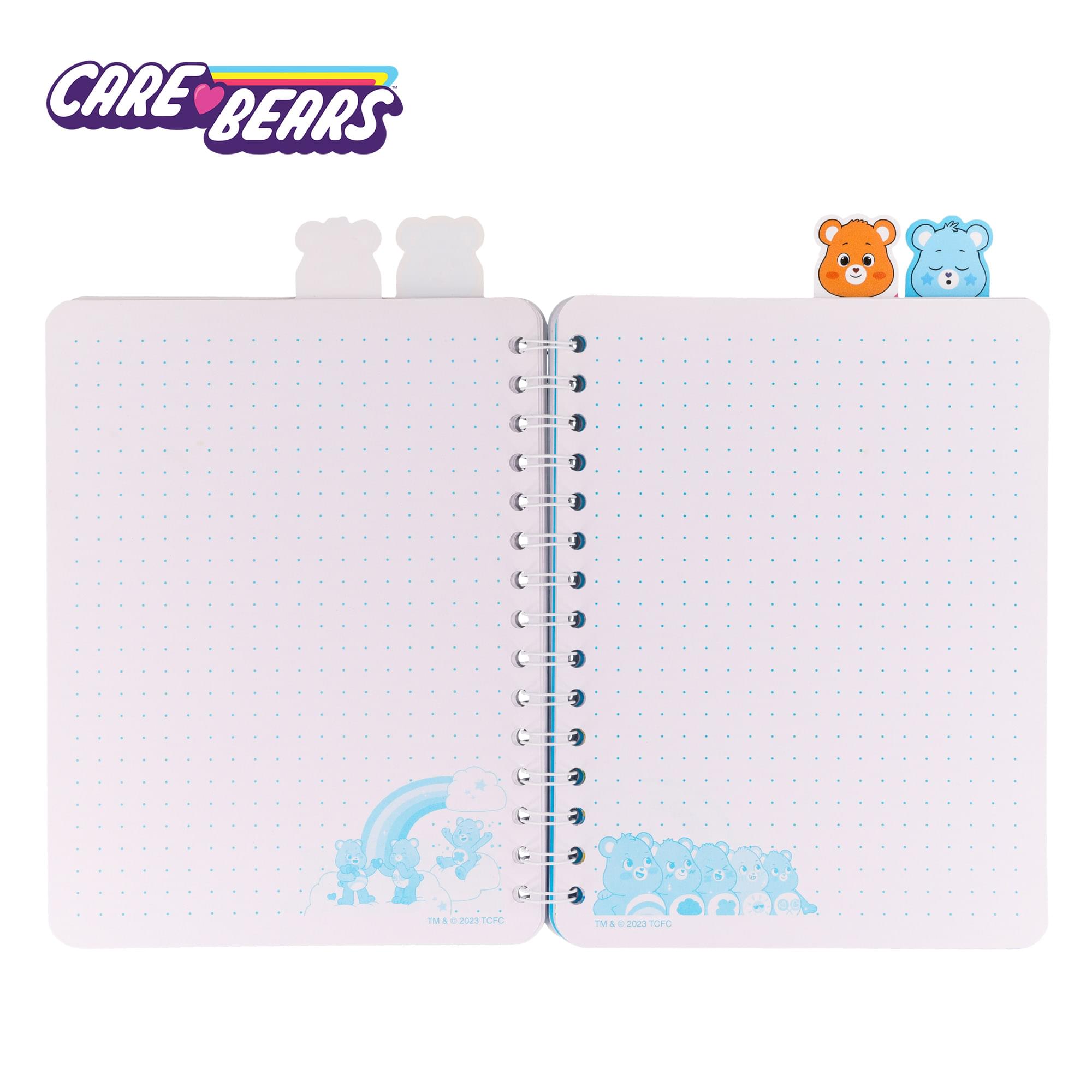 Care Bears: Unlock the Magic Rainbows 4-Tab Spiral Notebook With 160 Sheets