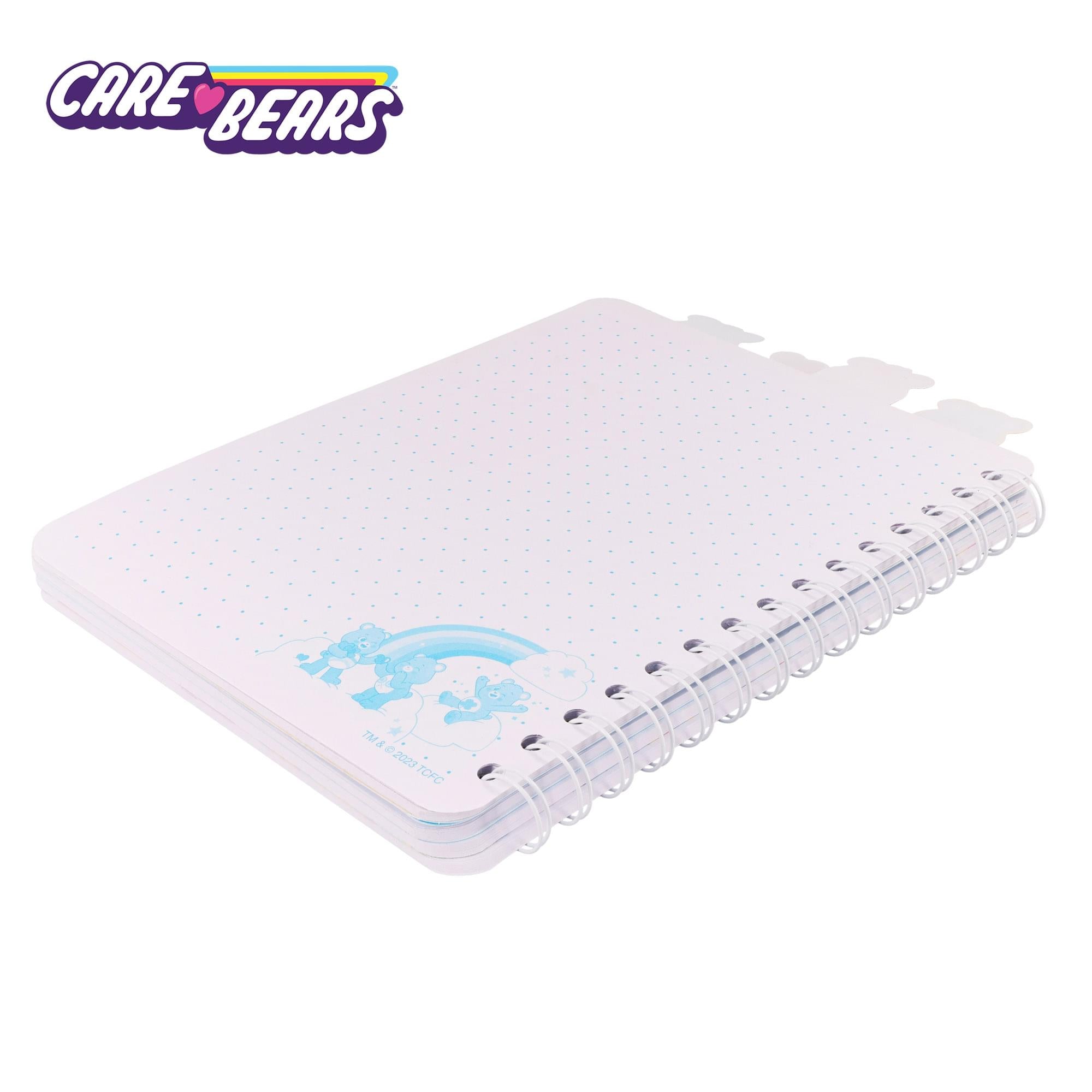 Care Bears: Unlock the Magic Rainbows 4-Tab Spiral Notebook With 160 Sheets