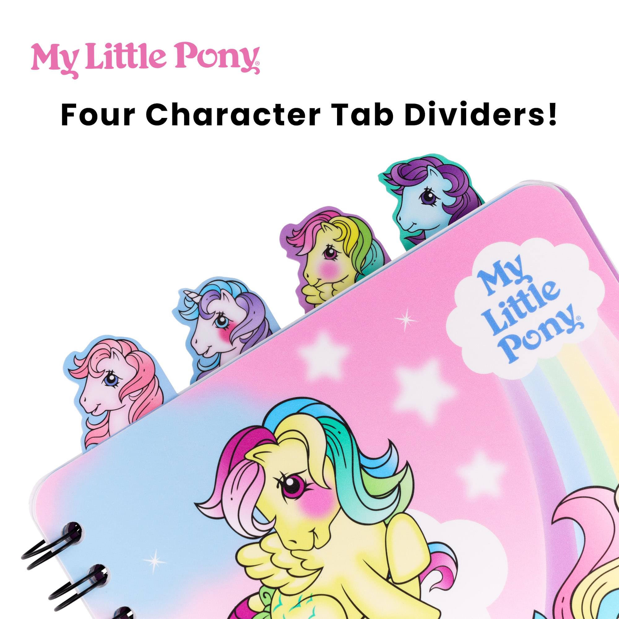 My Little Pony 4-Tab Spiral Notebook With 160 Dotted Sheets | 6 x 9 Inches