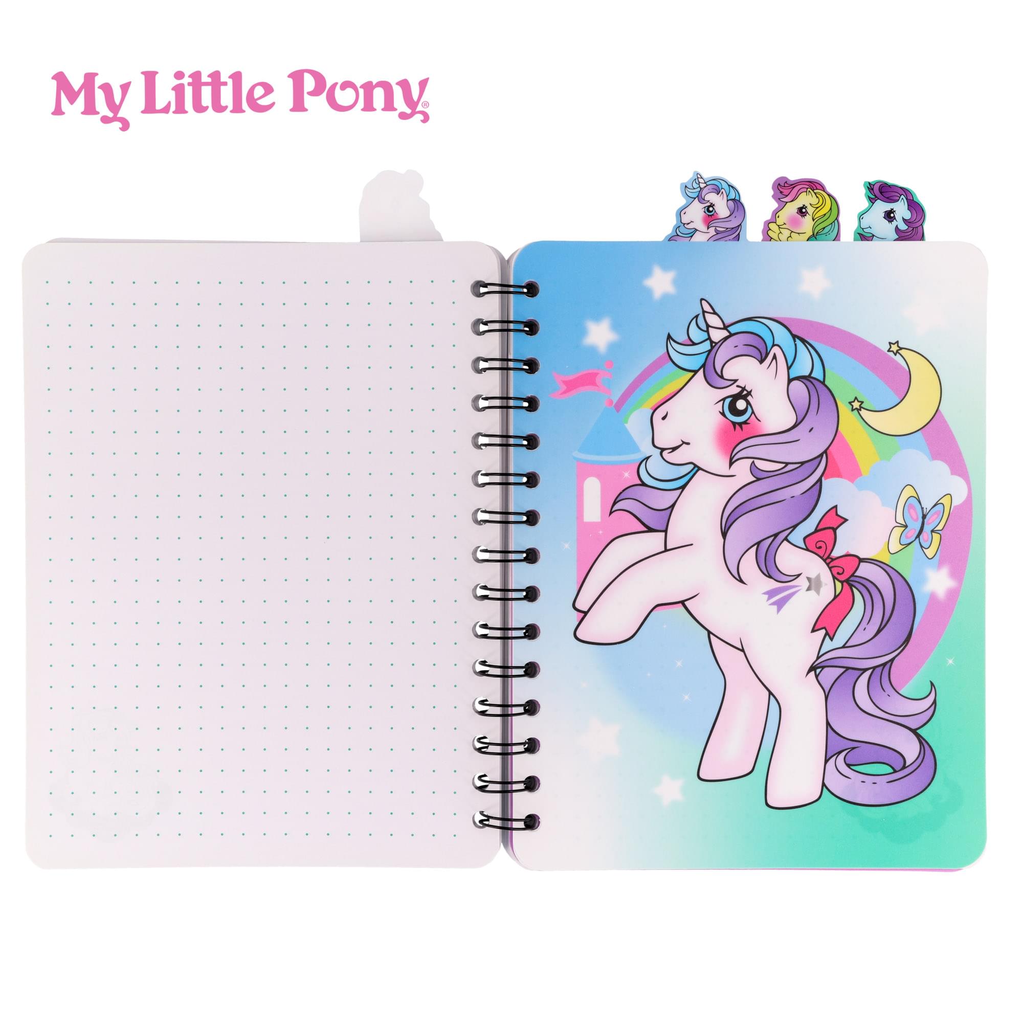 My Little Pony 4-Tab Spiral Notebook With 160 Dotted Sheets | 6 x 9 Inches