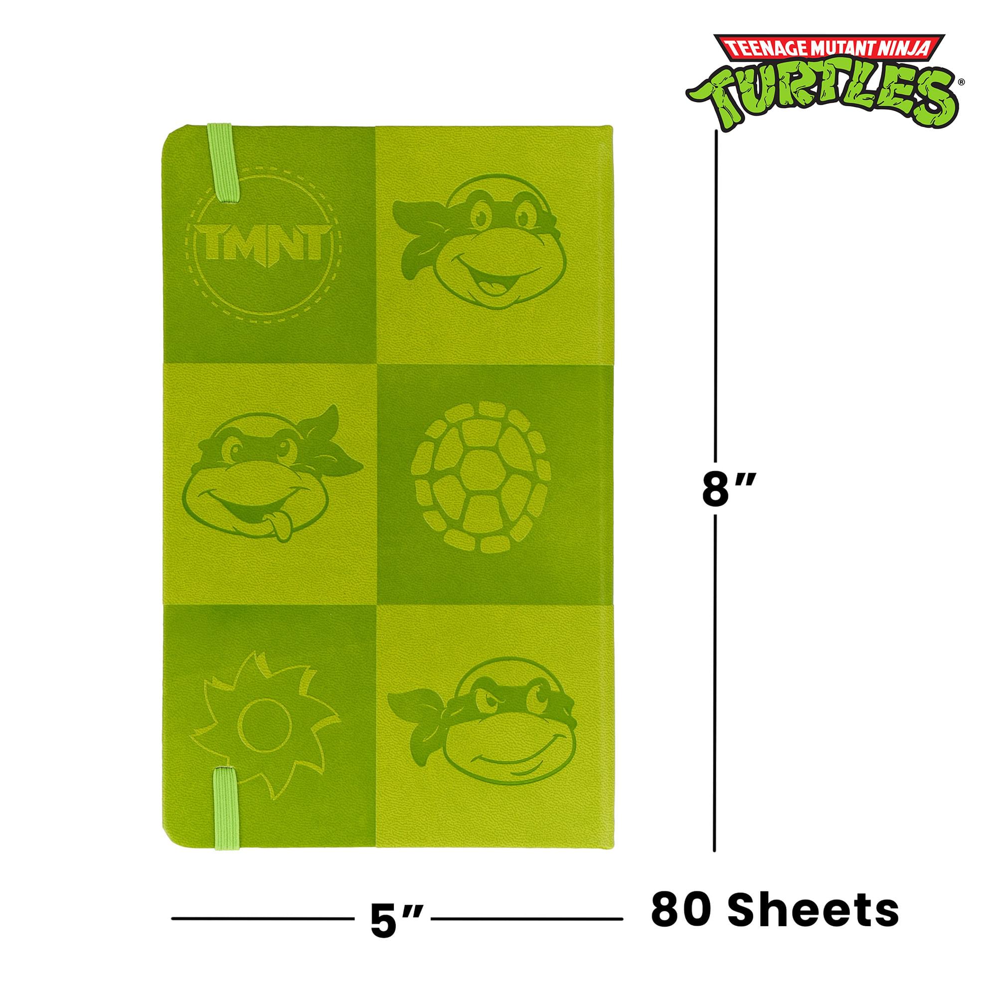 Teenage Mutant Ninja Turtles 80-Page Vegan Leather Notebook | 5 x 8 Inches